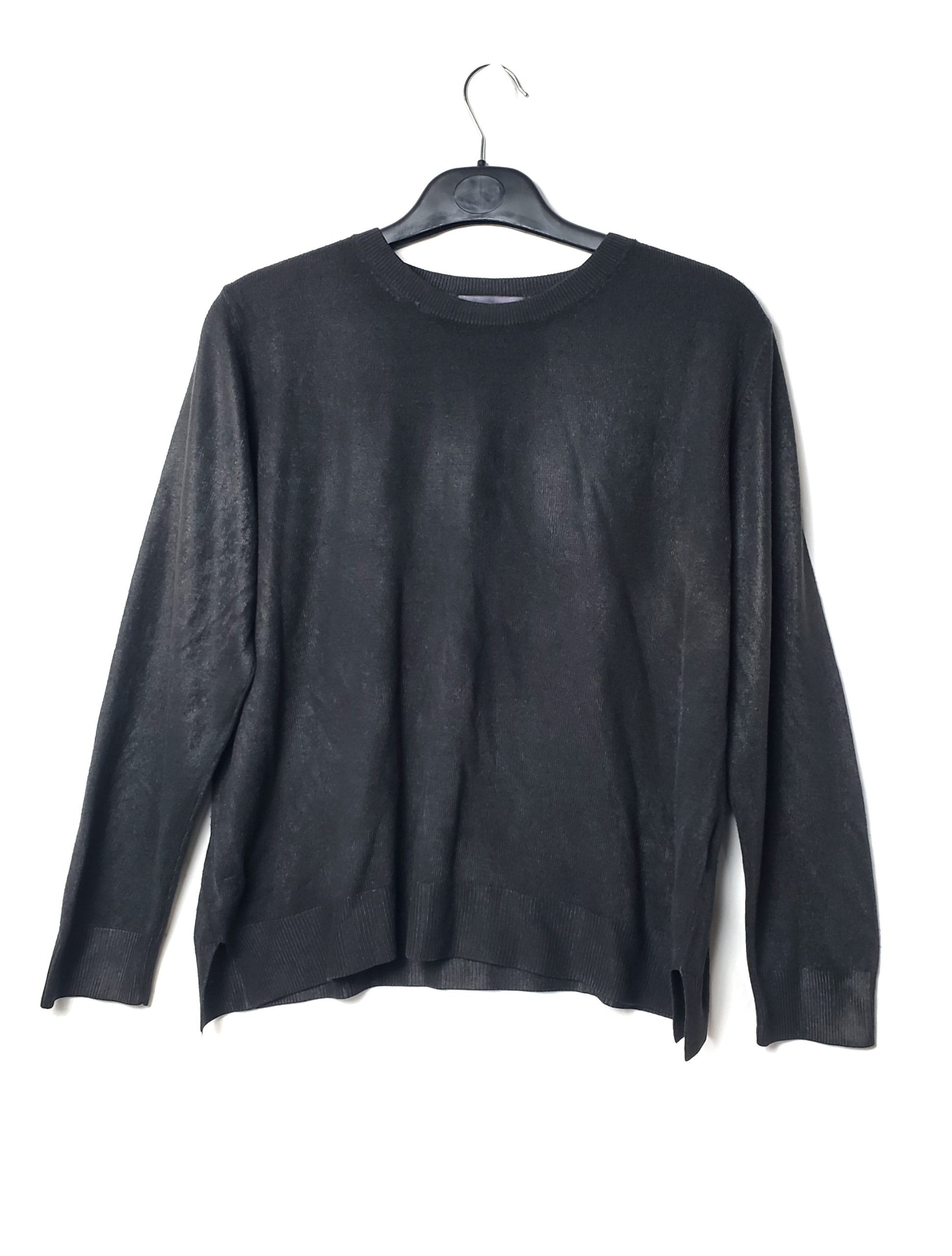 Чорний акриловий светр M&S Collection розмір 46 - вживаний одяг в ідеальному стані 1 Чорний акриловий светр M&S Collection розмір 46 - вживаний одяг в ідеальному стані