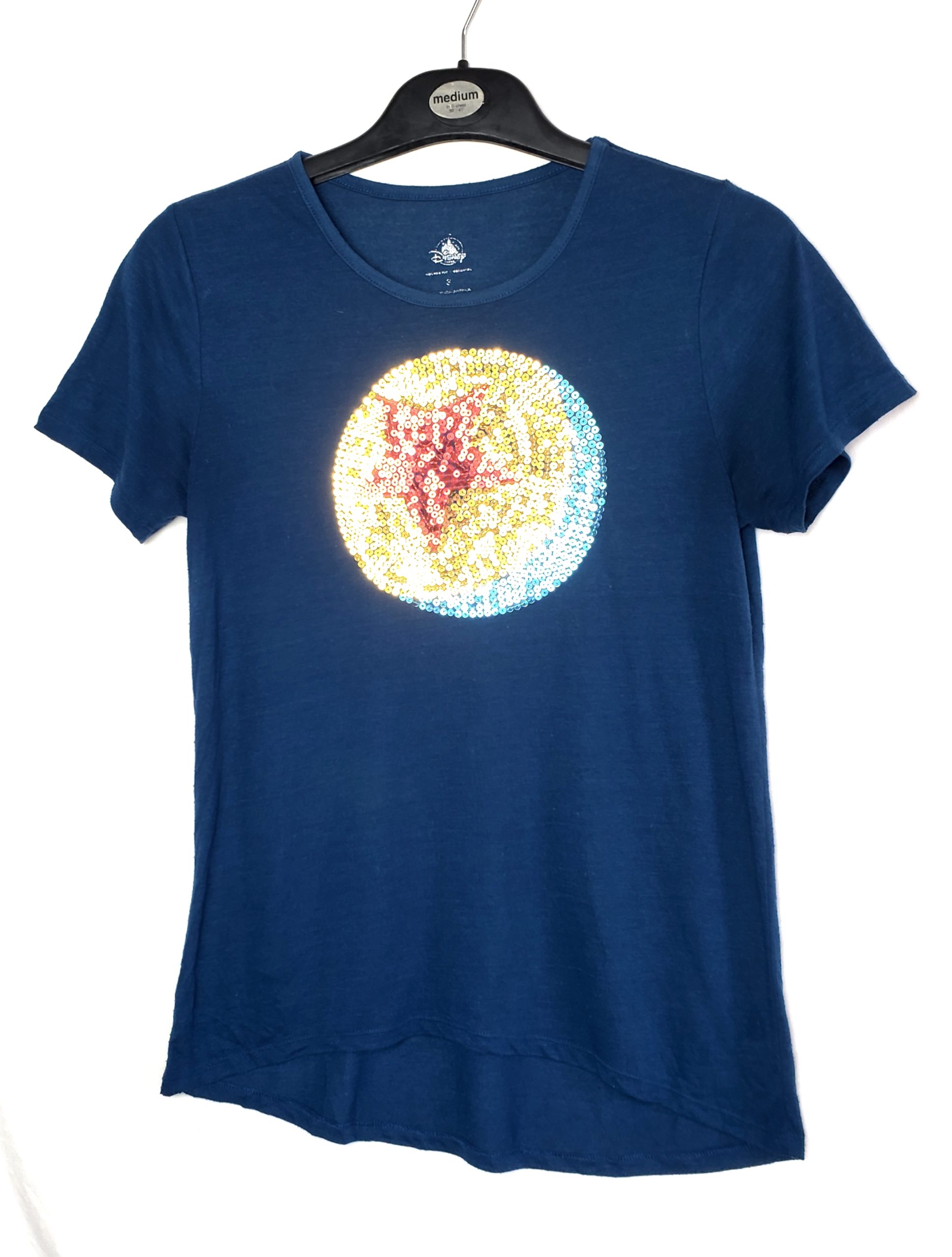 Синя футболка з паєтками - стильний топ для вечірок та повсякденного носіння 1 Синя футболка з паєтками - стильний топ для вечірок та повсякденного носіння