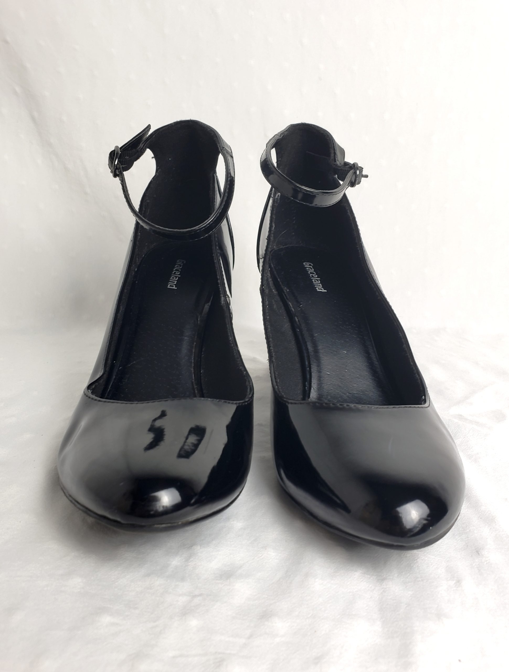 Чорні туфлі Graceland з ремінцем розмір 39 - елегантне жіноче взуття на каблуку 9 см 3 Чорні туфлі Graceland з ремінцем розмір 39 - елегантне жіноче взуття на каблуку 9 см - Зображення 3