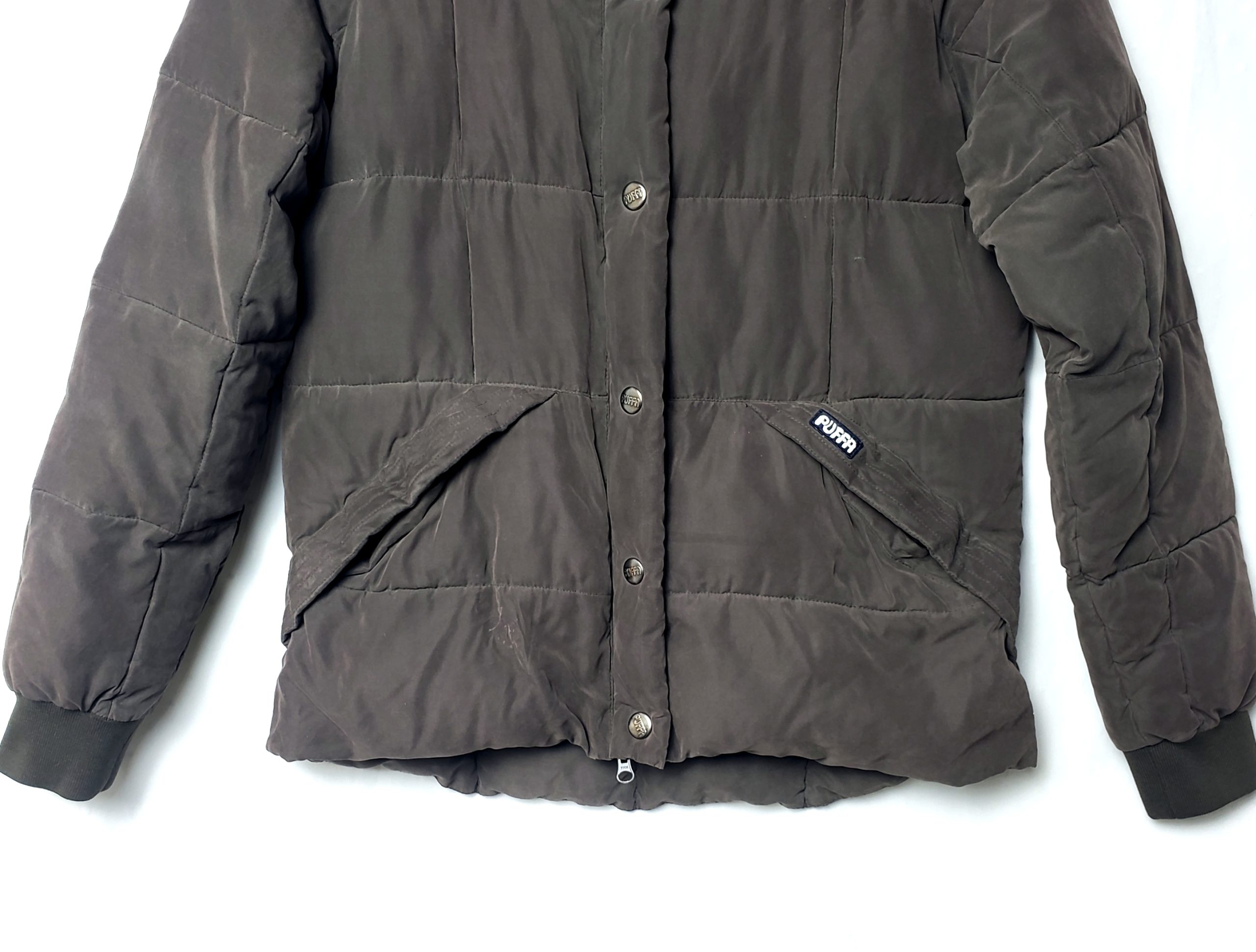 Коричнева стьогана куртка Puffa - вінтажний стиль для осені та зими, повсякденний верхній одяг 4 Коричнева стьогана куртка Puffa - вінтажний стиль для осені та зими, повсякденний верхній одяг - Зображення 4