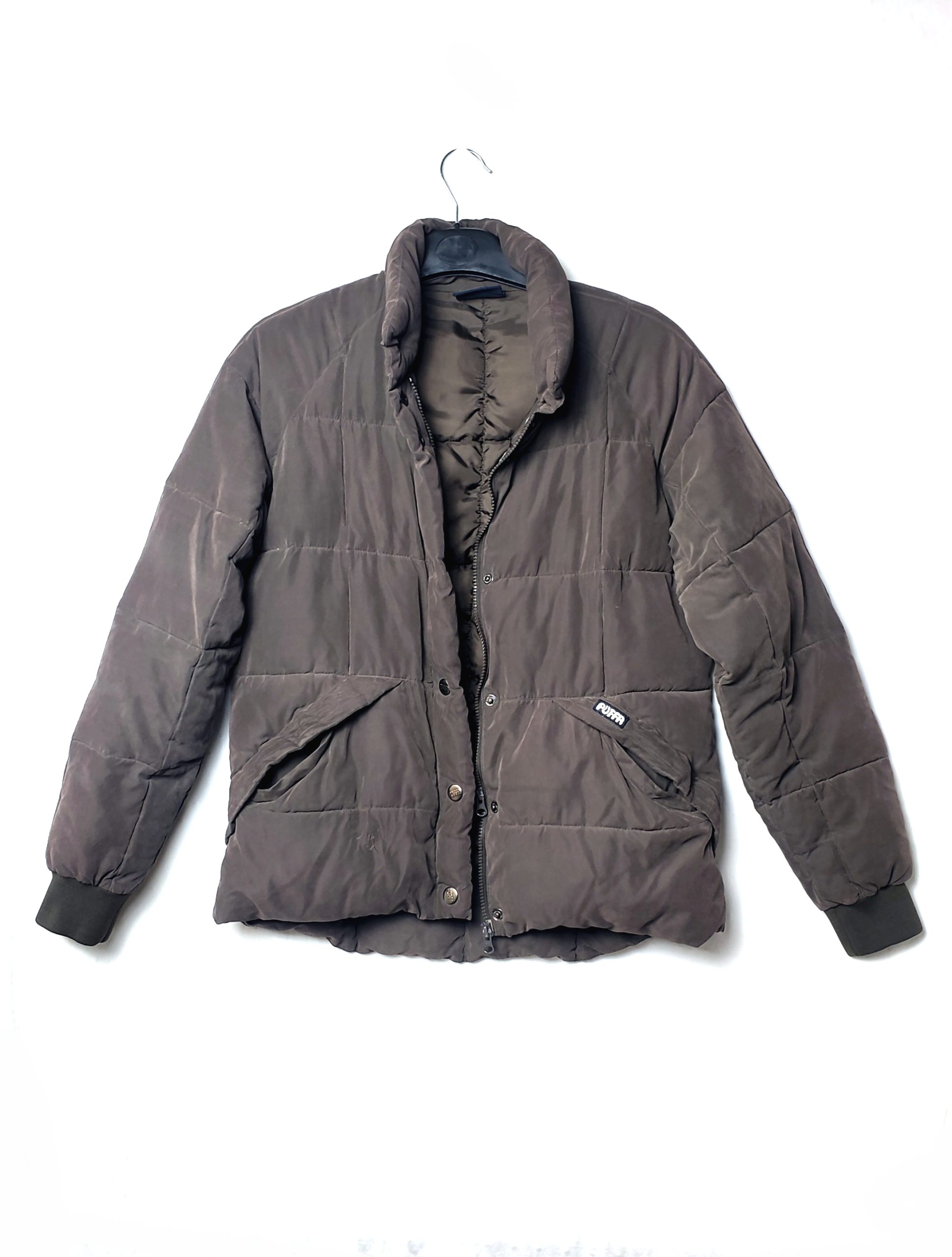 Коричнева стьогана куртка Puffa - вінтажний стиль для осені та зими, повсякденний верхній одяг 3 Коричнева стьогана куртка Puffa - вінтажний стиль для осені та зими, повсякденний верхній одяг - Зображення 3