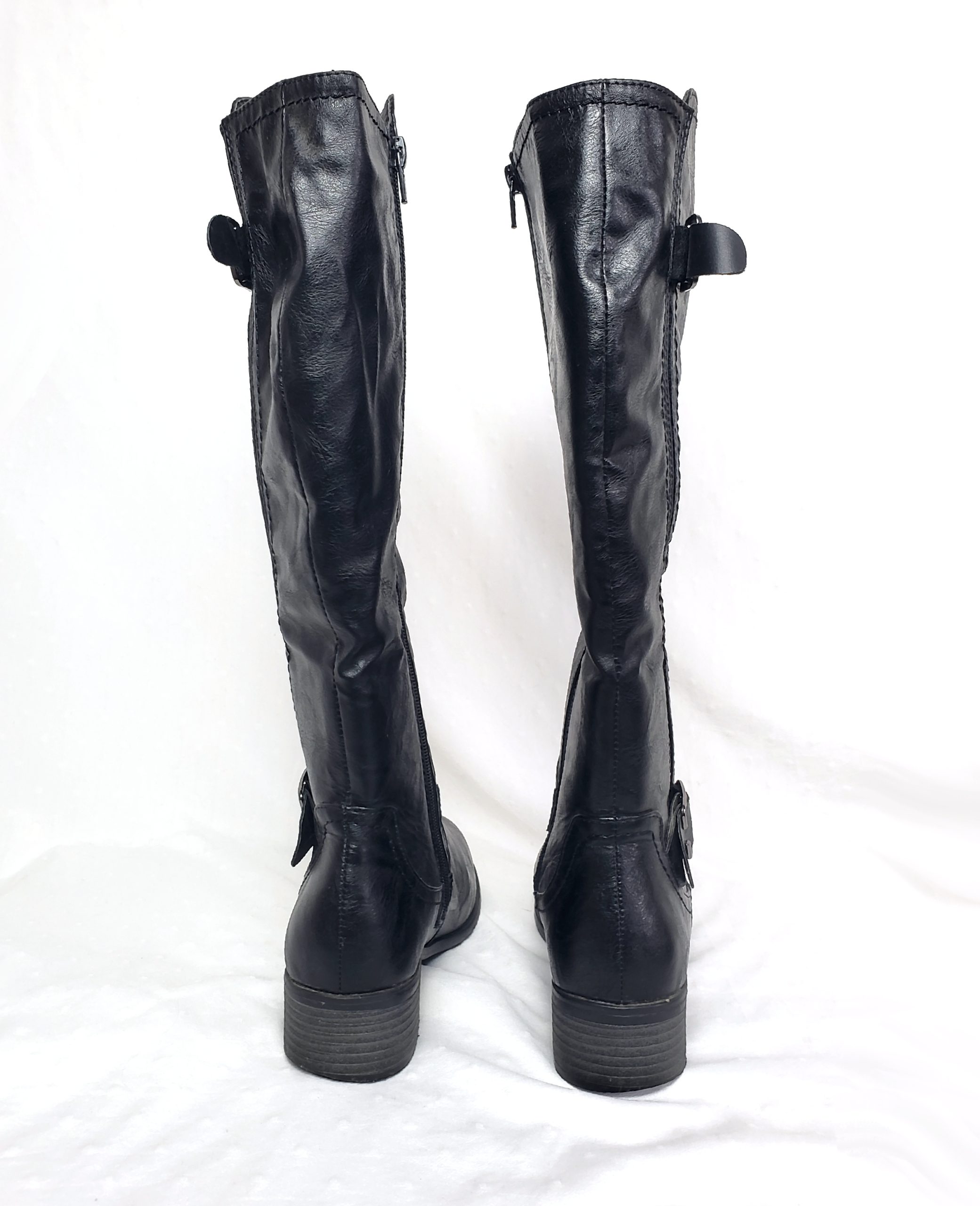 Жіночі чорні чоботи Lilley розмір 38/39 з еко-шкіри - стильне взуття для весни, осені та зими 3 Жіночі чорні чоботи Lilley розмір 38/39 з еко-шкіри - стильне взуття для весни, осені та зими - Зображення 3