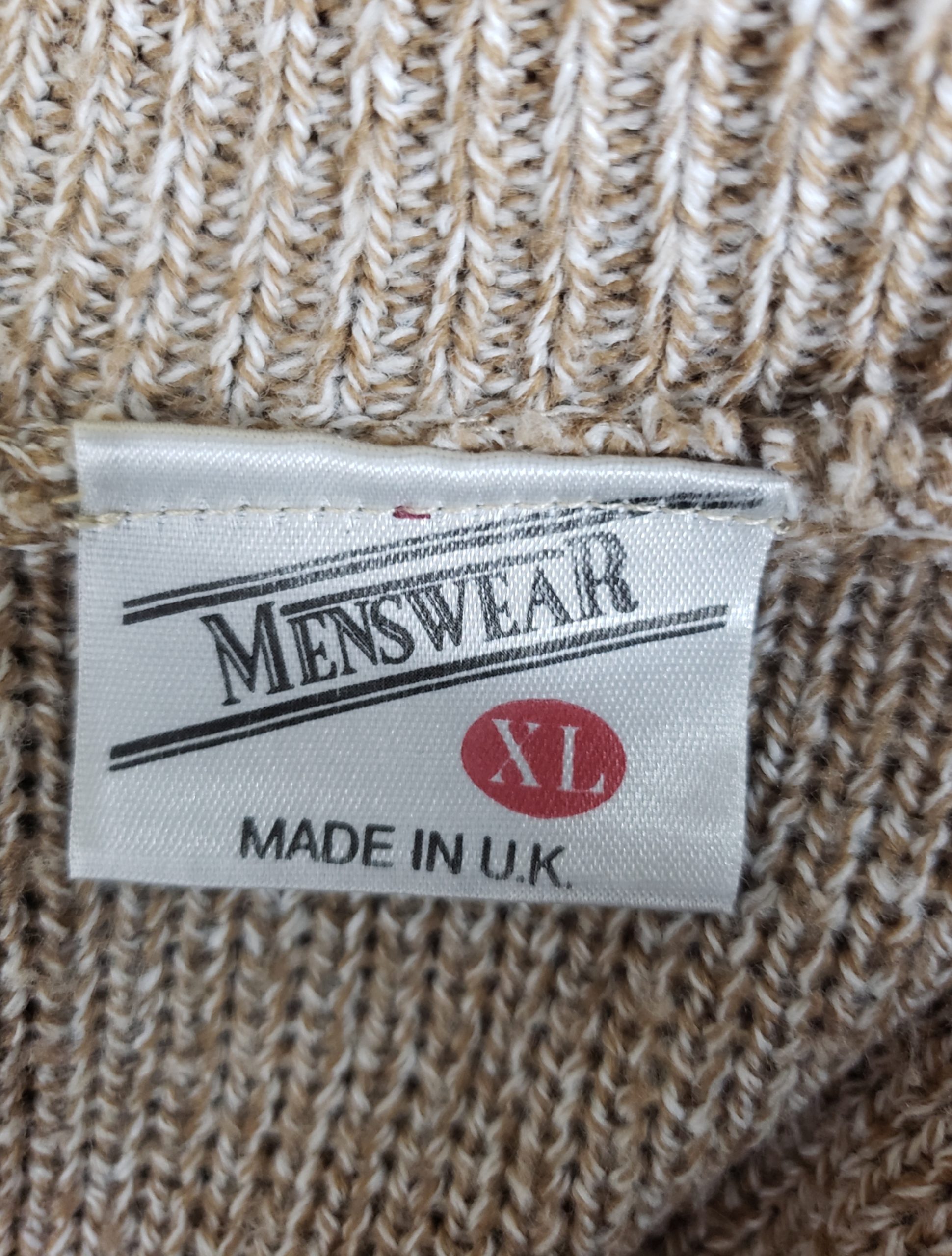 Чоловічий кардиган бежевий з принтом Menswear XL - акрил, вживаний в гарному стані 8 Чоловічий кардиган бежевий з принтом Menswear XL - акрил, вживаний в гарному стані - Зображення 8