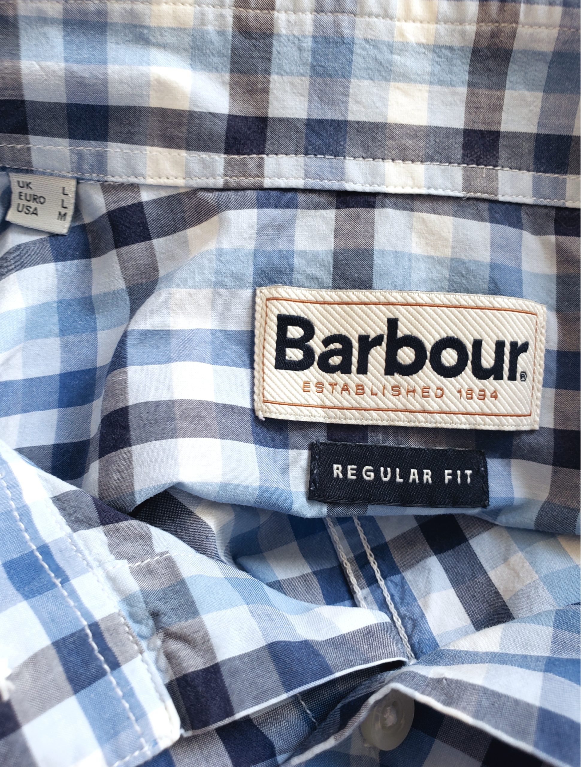 Чоловіча сорочка Barbour бавовняна в клітинку - брендова сорочка 8 Чоловіча сорочка Barbour бавовняна в клітинку - брендова сорочка - Зображення 8