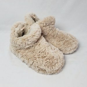 Бежеві тапочки з хутром розмір 41 - зимове взуття для дому в ідеальному стані