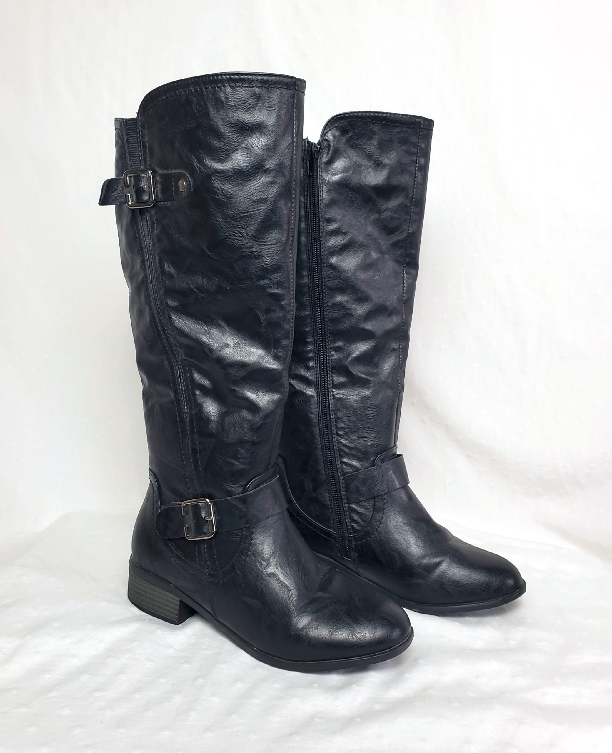 Жіночі чорні чоботи Lilley розмір 38/39 з еко-шкіри - стильне взуття для весни, осені та зими 1 Жіночі чорні чоботи Lilley розмір 38/39 з еко-шкіри - стильне взуття для весни, осені та зими