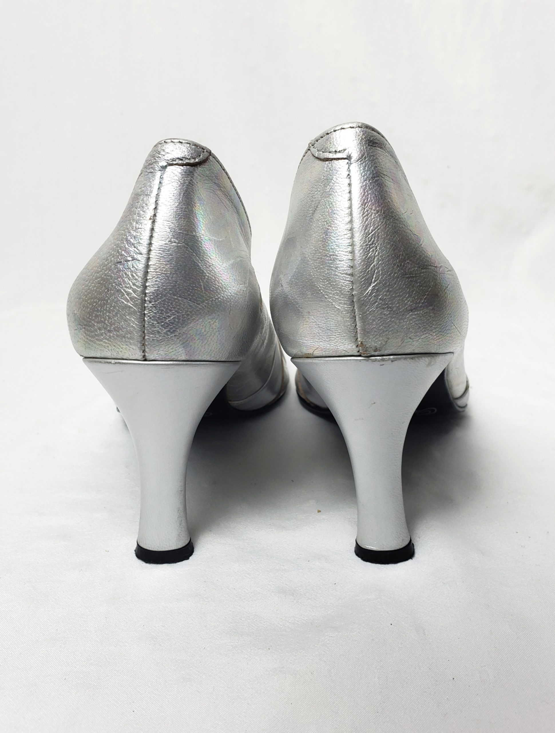 Срібні літні туфлі Orlando 39/40 розмір - елегантне взуття для особливих випадків та повсякденного носіння 6 Срібні літні туфлі Orlando 39/40 розмір - елегантне взуття для особливих випадків та повсякденного носіння - Зображення 6