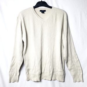 Бежевий бавовняний светр GAP XL - ідеальний для осіннього casual стилю та повсякденного носіння