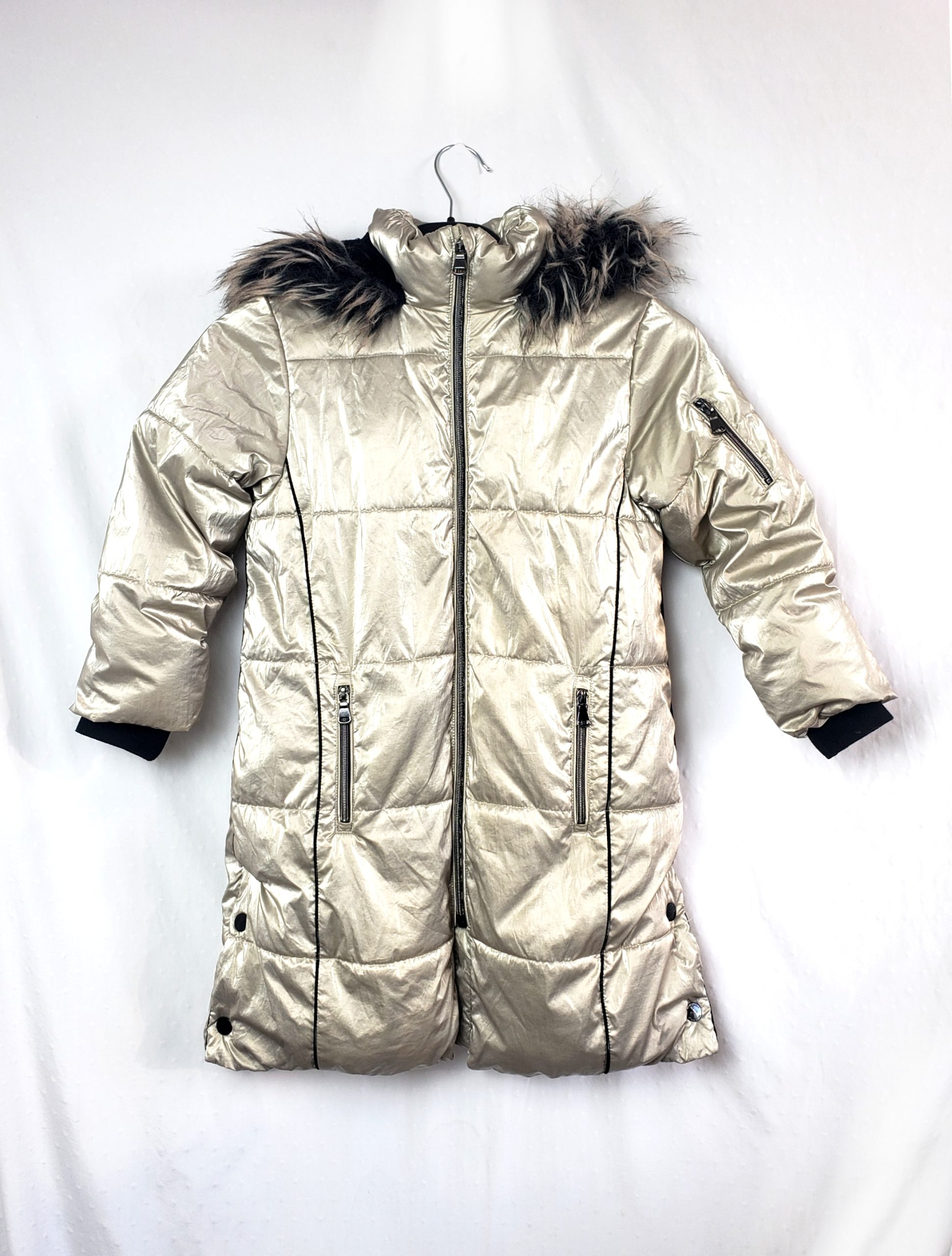 Стильна золота куртка Next 7 років - елегантний зимовий тренд для модних дітей 2 Стильна золота куртка Next 7 років - елегантний зимовий тренд для модних дітей - Зображення 2