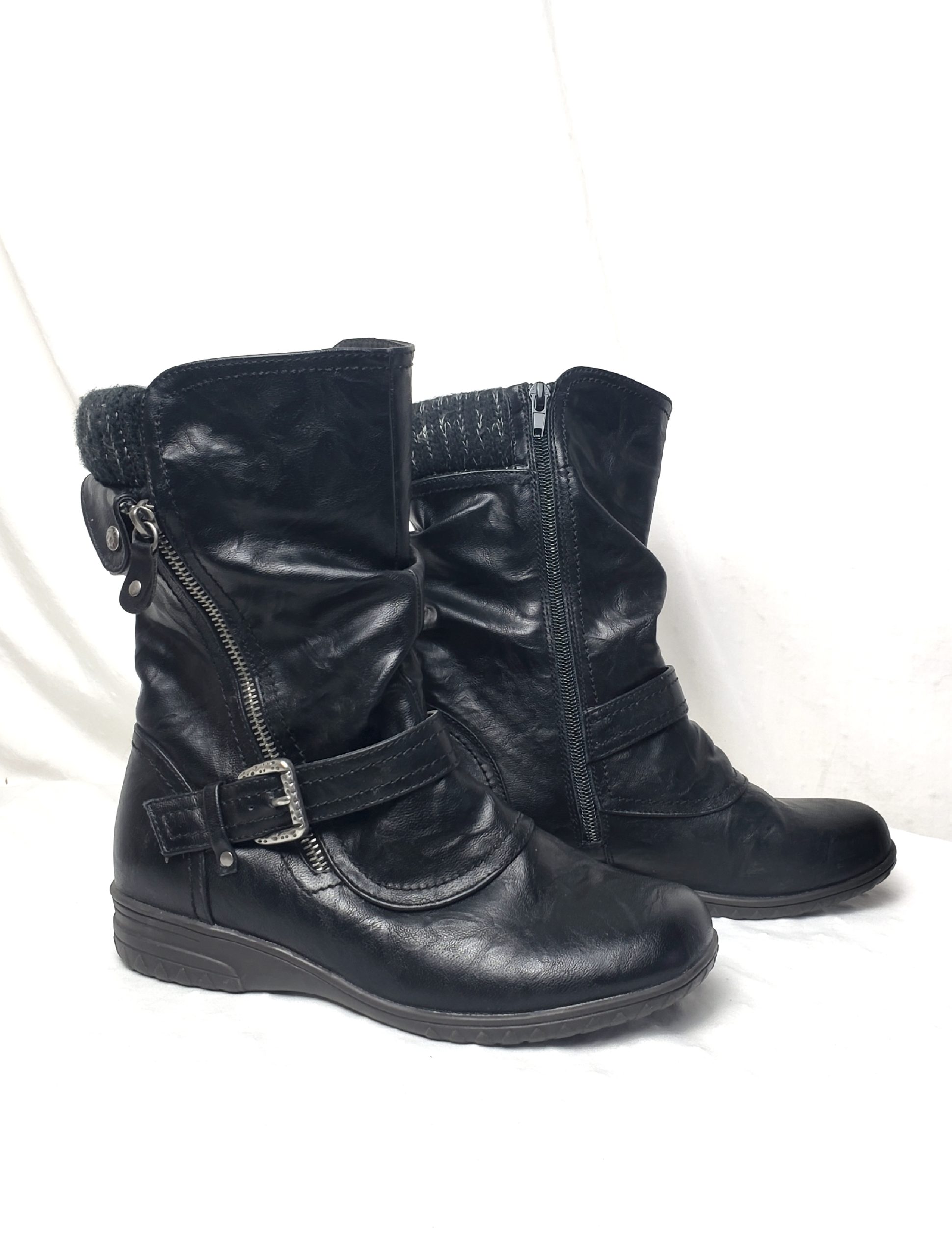 Чорні жіночі черевики PAVERS 37-38 розмір - стильне демісезонне взуття в ідеальному стані 1 Чорні жіночі черевики PAVERS 37-38 розмір - стильне демісезонне взуття в ідеальному стані