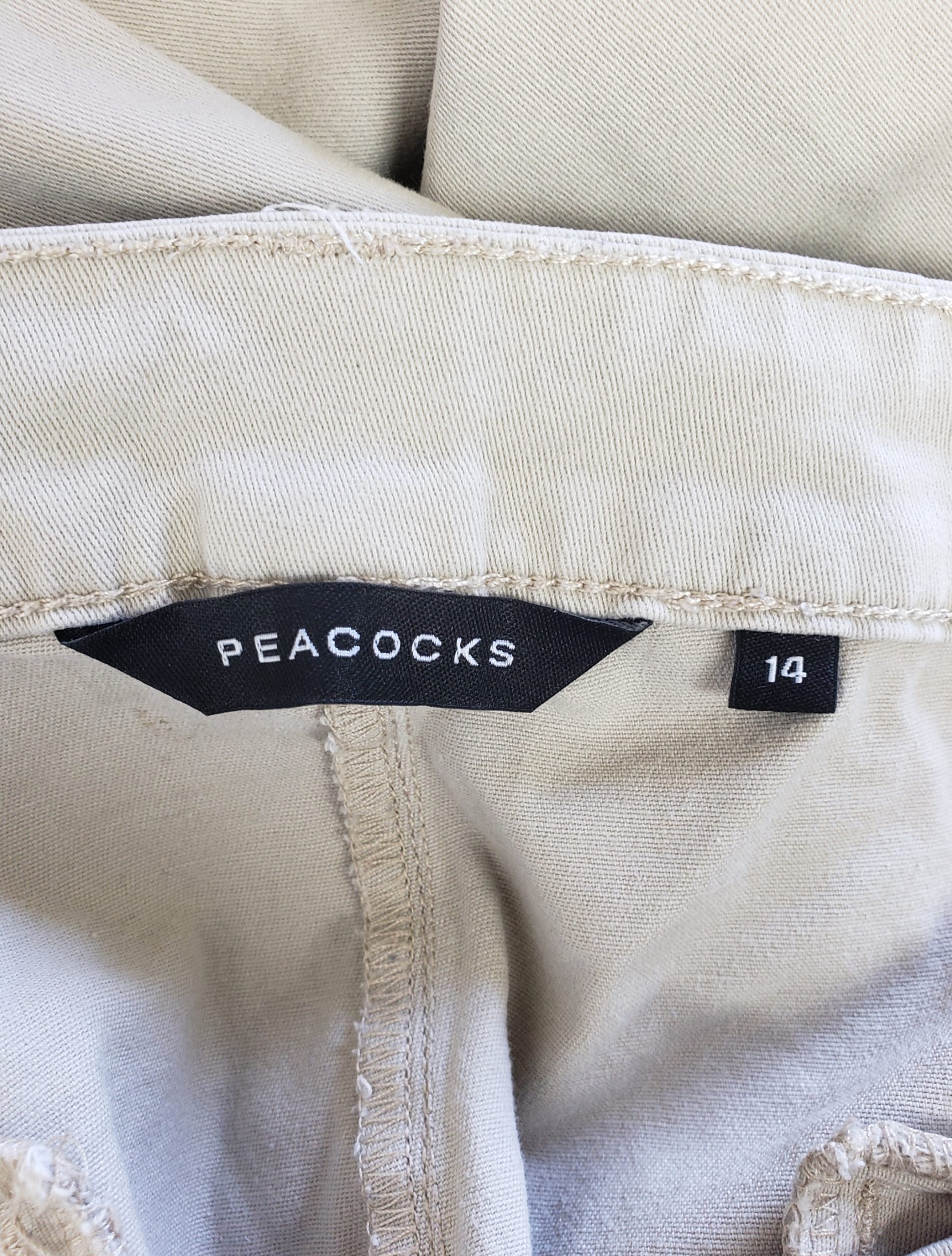 Бежеві чоловічі брюки Peacocks з бавовни - класичні штани casual стиль 5 Бежеві чоловічі брюки Peacocks з бавовни - класичні штани casual стиль - Зображення 5