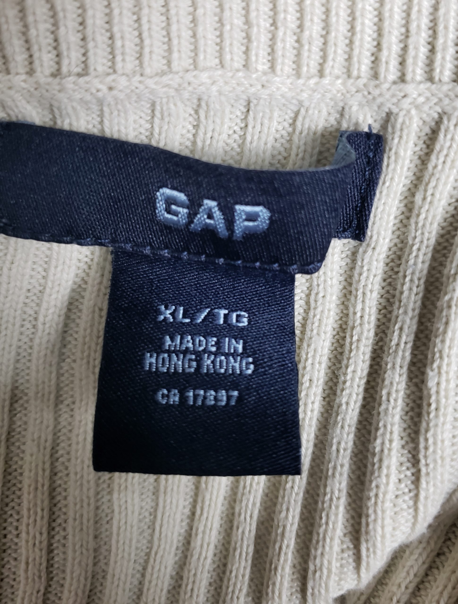 Бежевий бавовняний светр GAP XL - ідеальний для осіннього casual стилю та повсякденного носіння 7 Бежевий бавовняний светр GAP XL - ідеальний для осіннього casual стилю та повсякденного носіння - Зображення 7