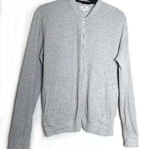 Сіра бавовняна кофта унісекс Next на блискавці - вживаний одяг в ідеальному стані