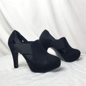 Стильні чорні замшеві туфлі New Look 38 розмір - елегантний каблук 12 см для модних жінок