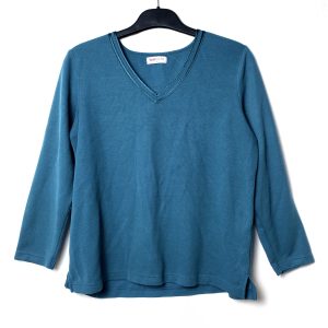 Бакитна блуза Bonmarché з V-вирізом - стильна жіноча кофта для офісу та повсякдення