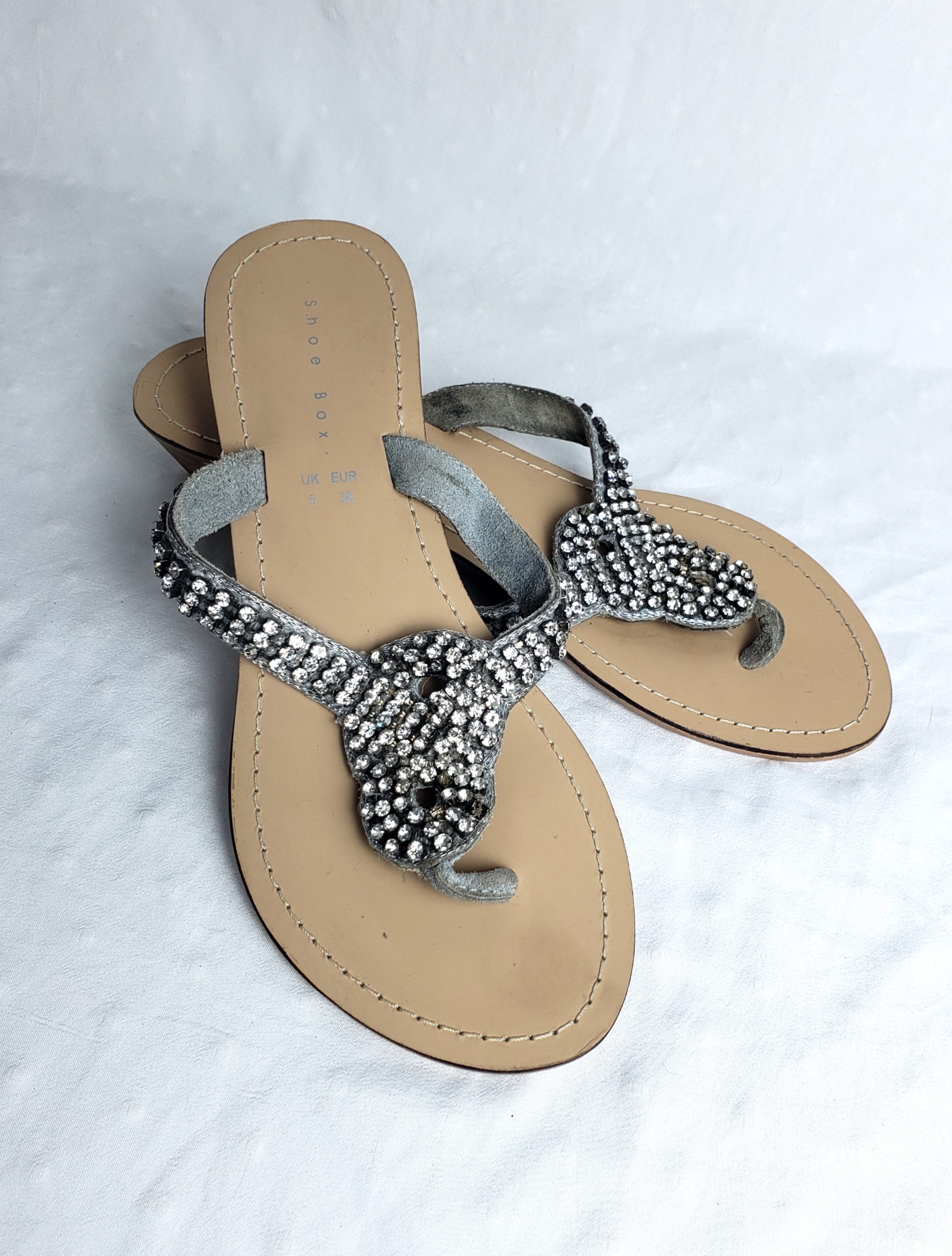 В'єтнамки жіночі шкіряні з декором 38 розмір - літнє взуття з каблуком 5 см 1 В'єтнамки жіночі шкіряні з декором 38 розмір - літнє взуття з каблуком 5 см