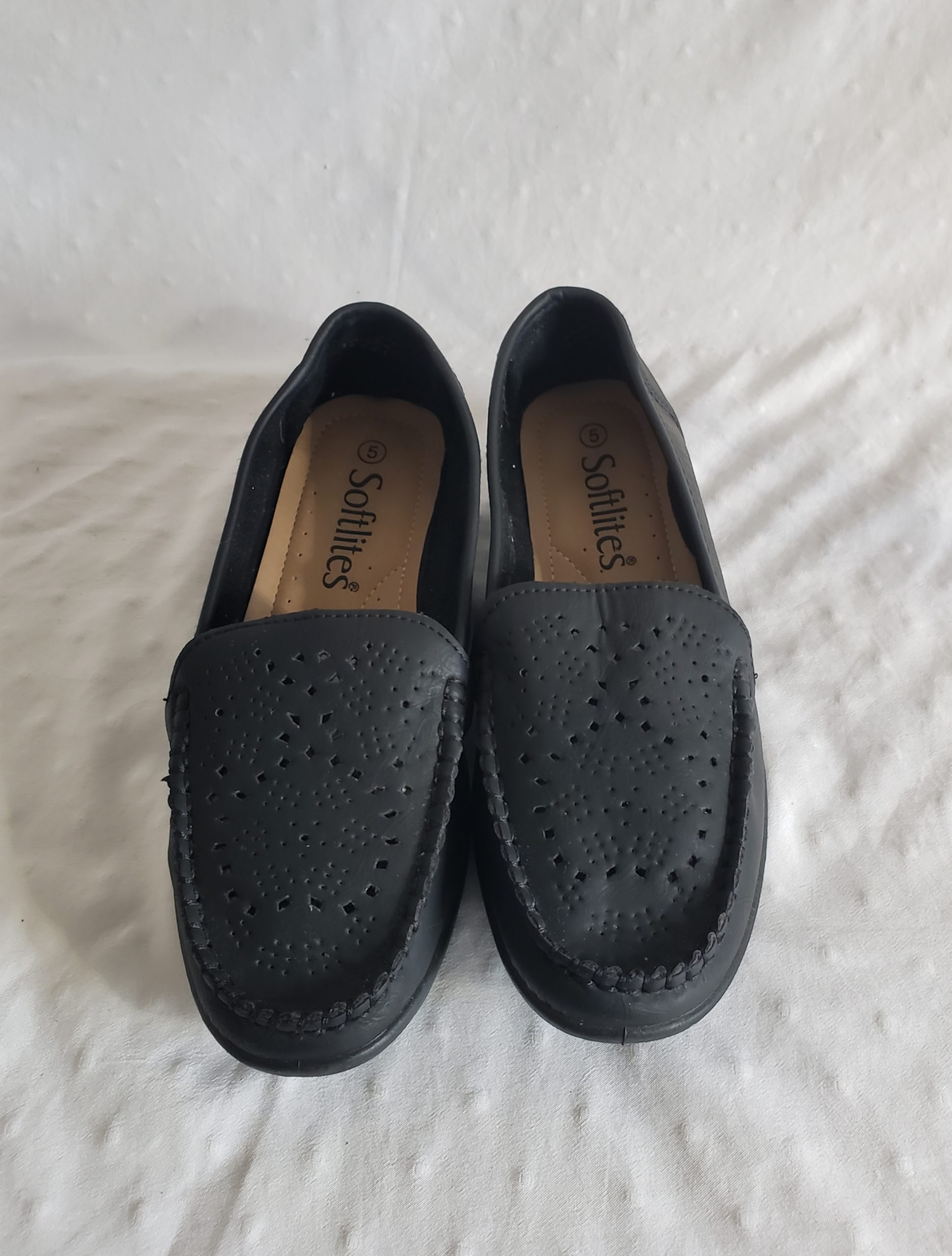 Чорні жіночі мокасини Softlites 38 розмір - шкіряне взуття для літа та осені 7 Чорні жіночі мокасини Softlites 38 розмір - шкіряне взуття для літа та осені - Зображення 7