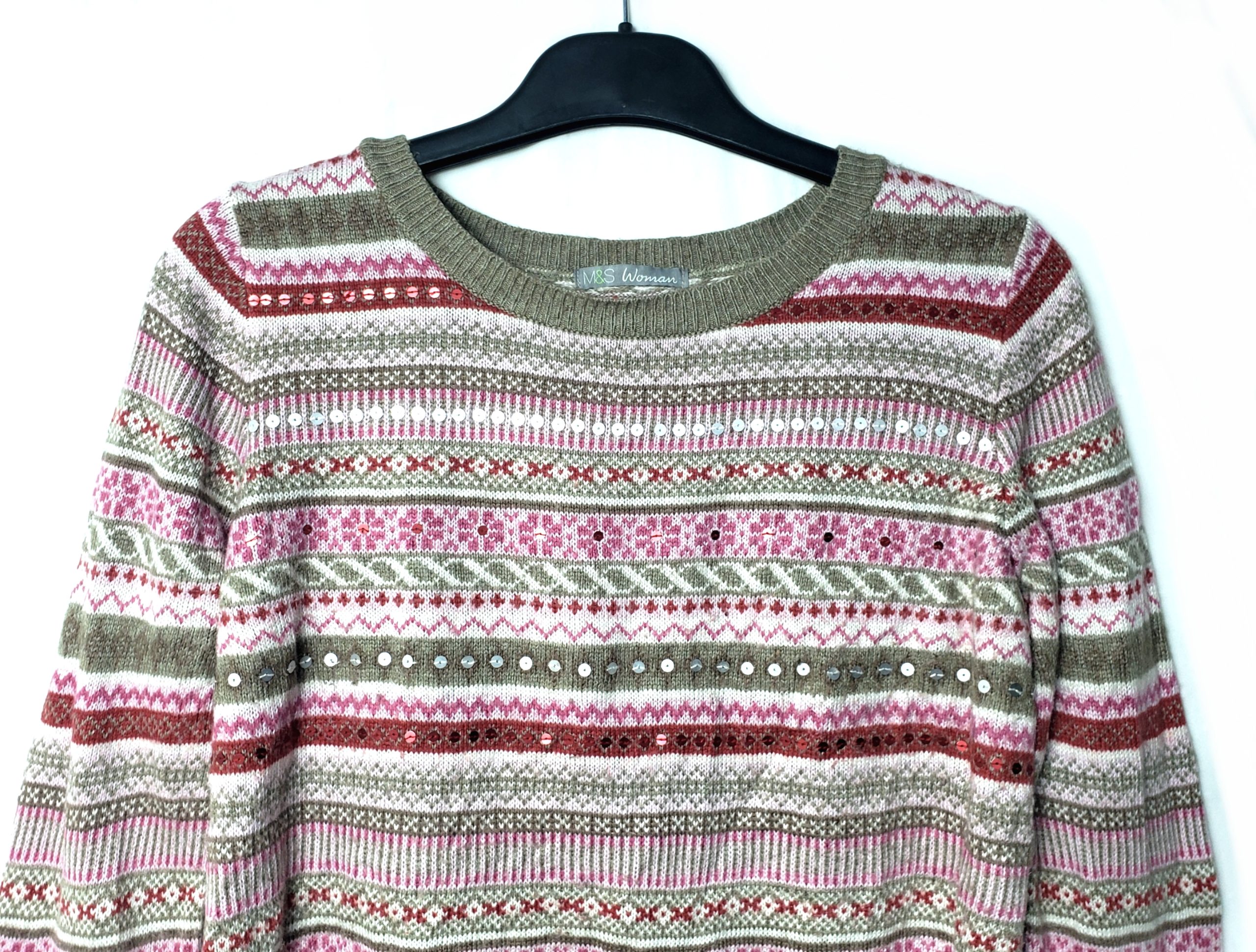 Жіночий светр M&S з етнічним принтом - в'язаний светр з ангорою та віскозою 6 Жіночий светр M&S з етнічним принтом - в'язаний светр з ангорою та віскозою - Зображення 6