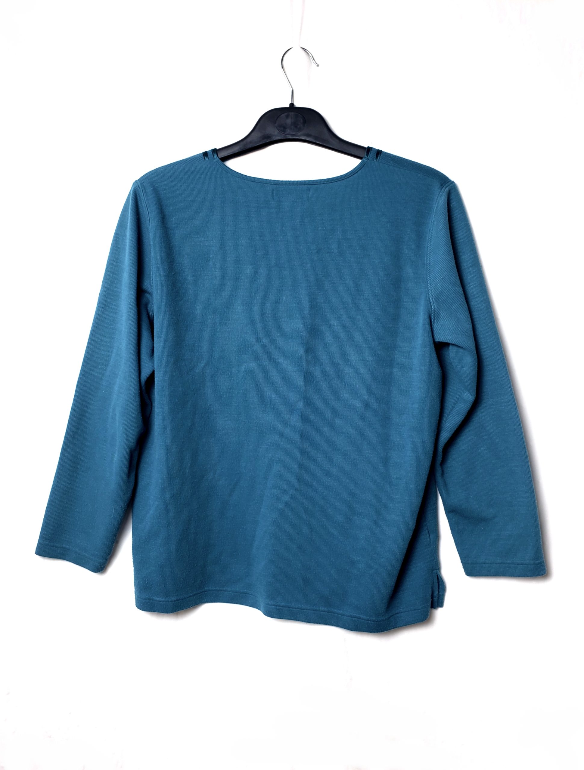 Бакитна блуза Bonmarché з V-вирізом - стильна жіноча кофта для офісу та повсякдення 2 Бакитна блуза Bonmarché з V-вирізом - стильна жіноча кофта для офісу та повсякдення - Зображення 2