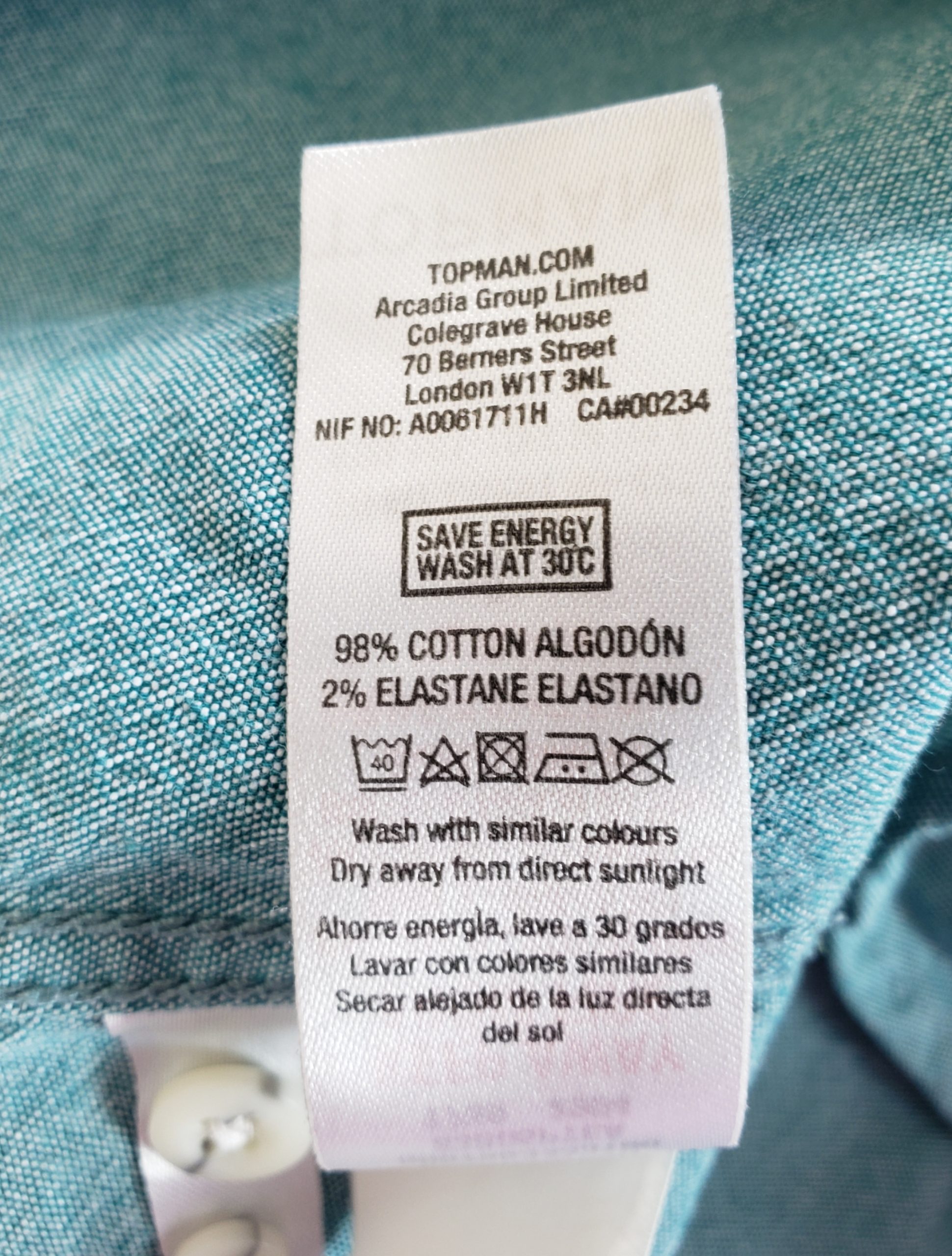 Бакитна чоловіча сорочка Topman - повсякденний стиль для роботи та відпочинку 9 Бакитна чоловіча сорочка Topman - повсякденний стиль для роботи та відпочинку - Зображення 9