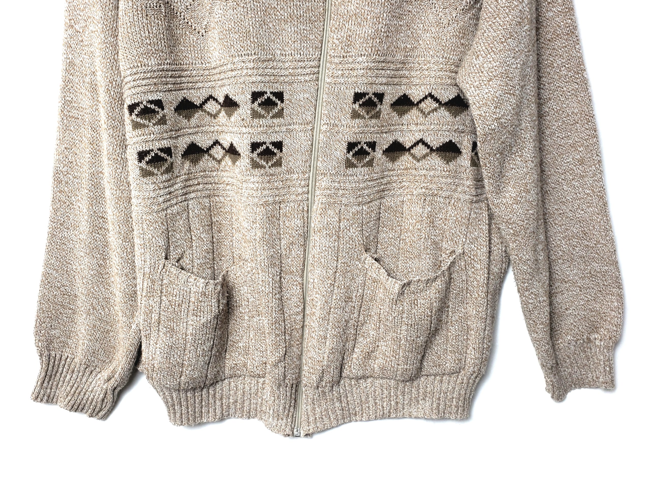 Чоловічий кардиган бежевий з принтом Menswear XL - акрил, вживаний в гарному стані 5 Чоловічий кардиган бежевий з принтом Menswear XL - акрил, вживаний в гарному стані - Зображення 5
