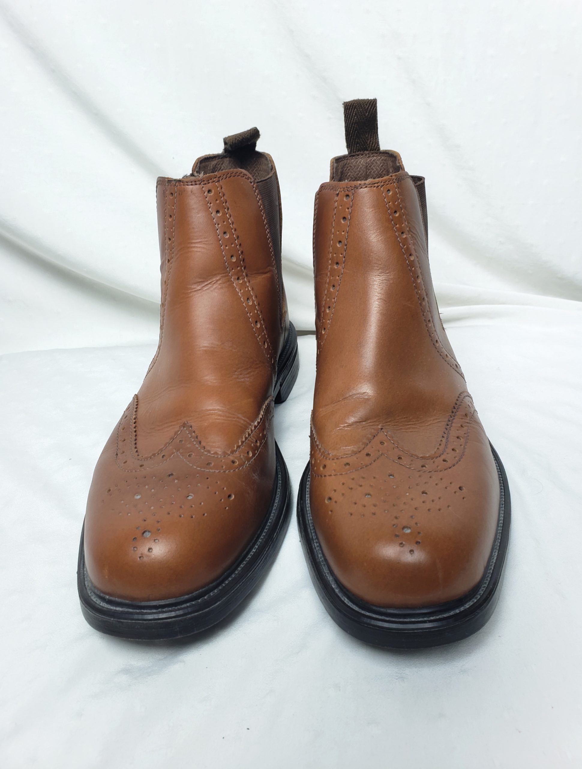 Чоловічі шкіряні черевики челсі Oaktrak коричневі розмір 44 - класичне взуття з брогуванням 2 Чоловічі шкіряні черевики челсі Oaktrak коричневі розмір 44 - класичне взуття з брогуванням - Зображення 2