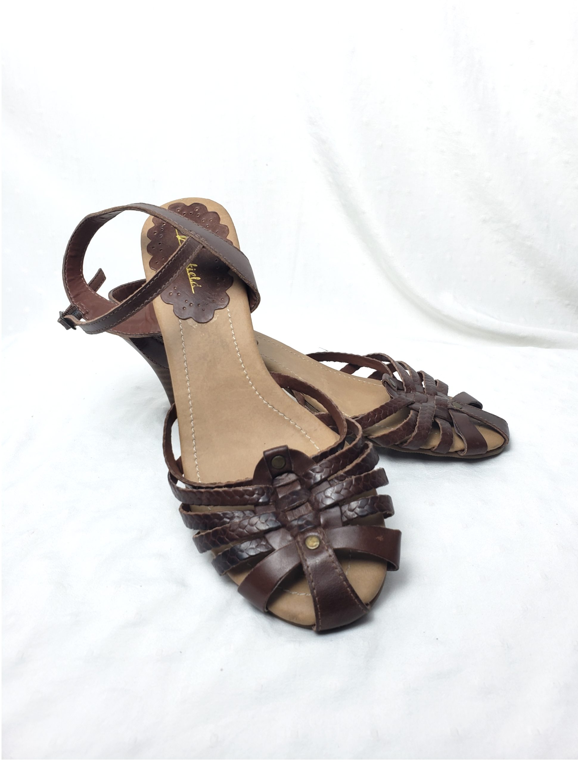 Літні шкіряні сандалі коричневі на каблуку 8 см розмір 39 - елегантне жіноче взуття 1 Літні шкіряні сандалі коричневі на каблуку 8 см розмір 39 - елегантне жіноче взуття