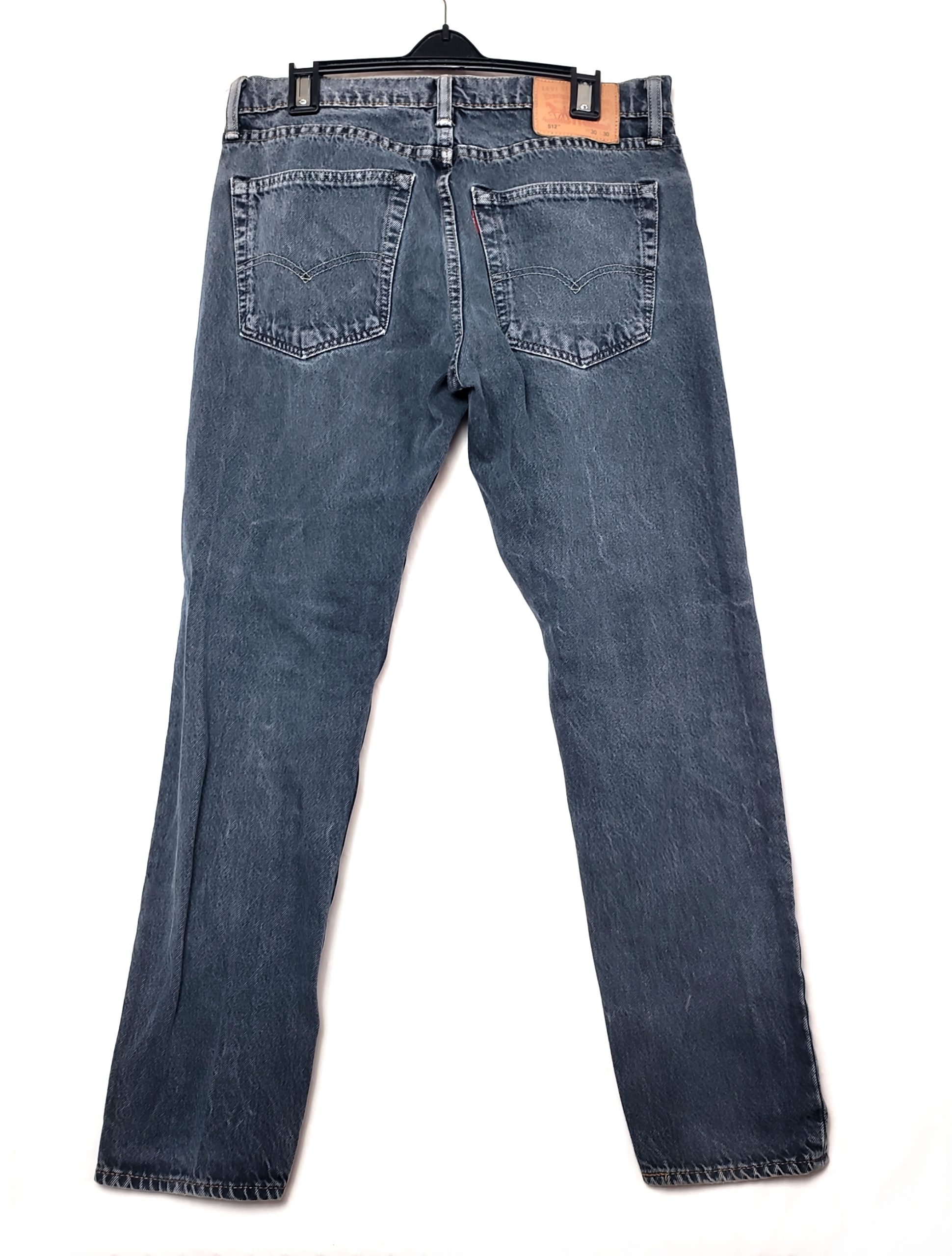 Джинси Levi's 512 чоловічі сині вживані - класичні джинси з бавовни та еластану в ідеальному стані 2 Джинси Levi's 512 чоловічі сині вживані - класичні джинси з бавовни та еластану в ідеальному стані - Зображення 2