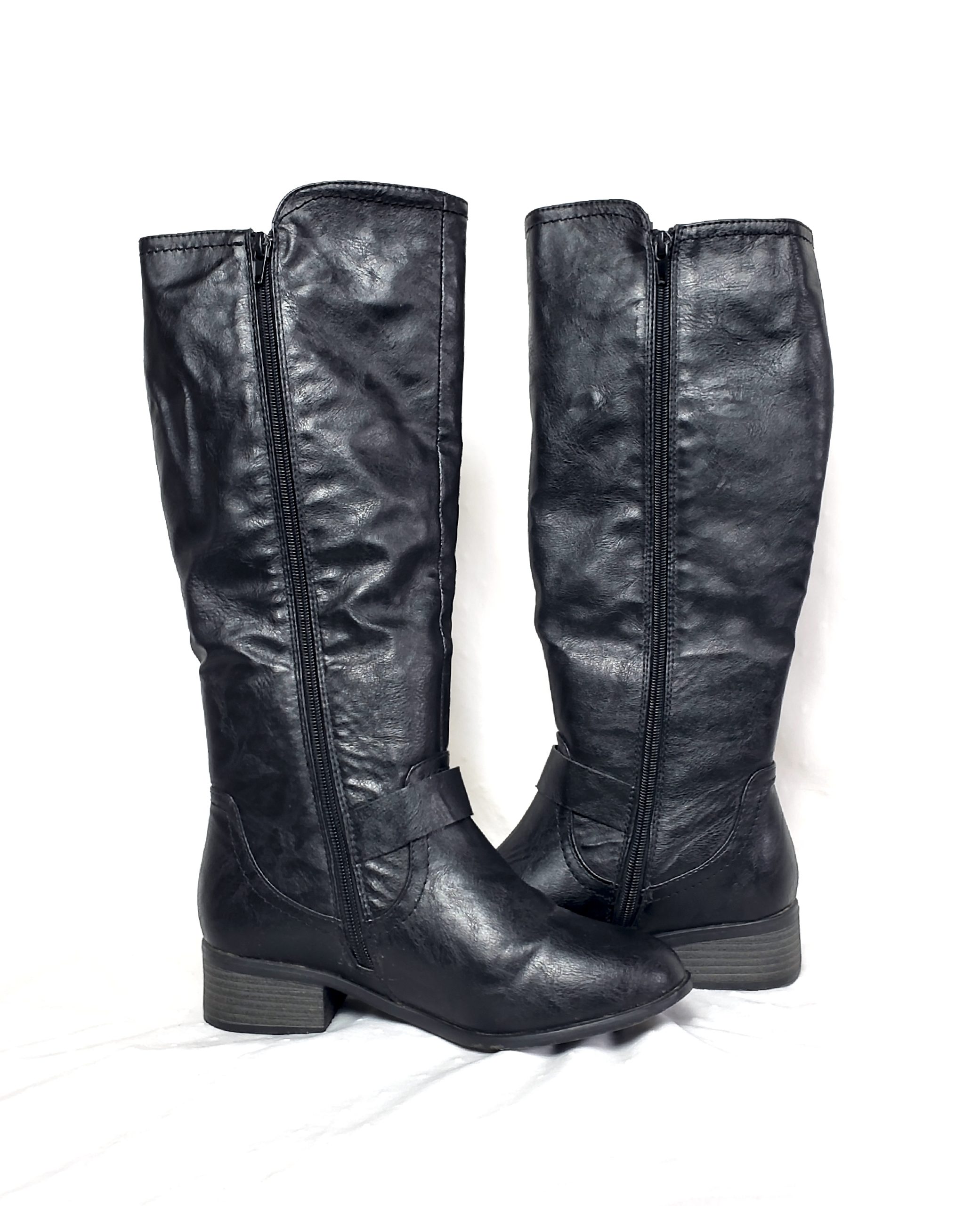 Жіночі чорні чоботи Lilley розмір 38/39 з еко-шкіри - стильне взуття для весни, осені та зими 8 Жіночі чорні чоботи Lilley розмір 38/39 з еко-шкіри - стильне взуття для весни, осені та зими - Зображення 8