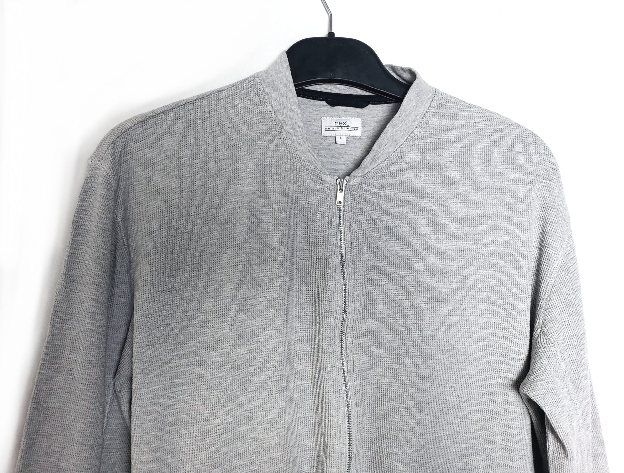 Сіра бавовняна кофта унісекс Next на блискавці - вживаний одяг в ідеальному стані 8 Сіра бавовняна кофта унісекс Next на блискавці - вживаний одяг в ідеальному стані - Зображення 8
