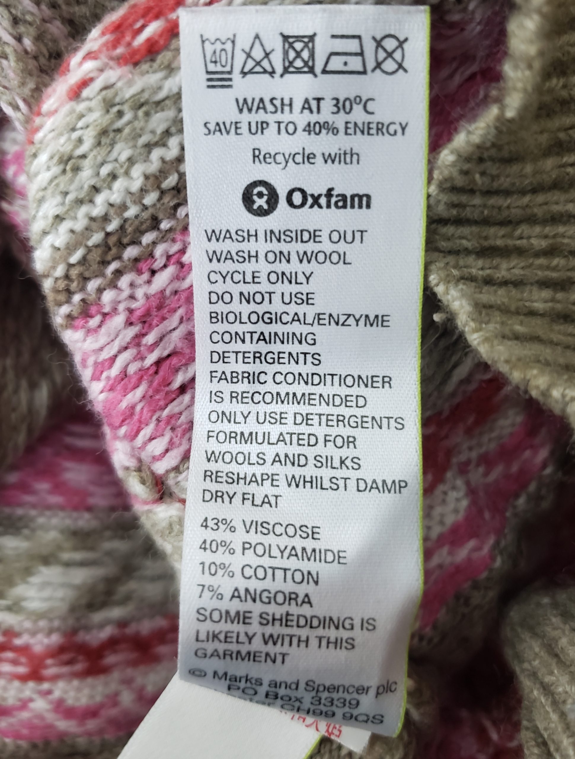 Жіночий светр M&S з етнічним принтом - в'язаний светр з ангорою та віскозою 7 Жіночий светр M&S з етнічним принтом - в'язаний светр з ангорою та віскозою - Зображення 7