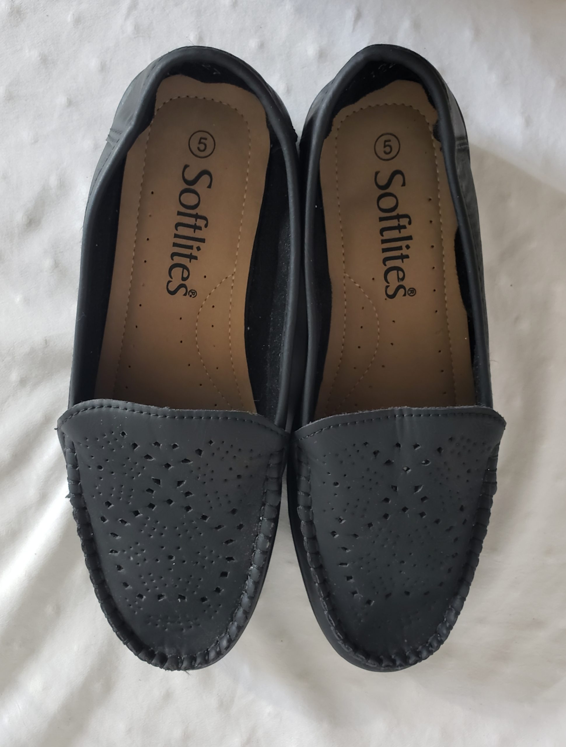 Чорні жіночі мокасини Softlites 38 розмір - шкіряне взуття для літа та осені 5 Чорні жіночі мокасини Softlites 38 розмір - шкіряне взуття для літа та осені - Зображення 5