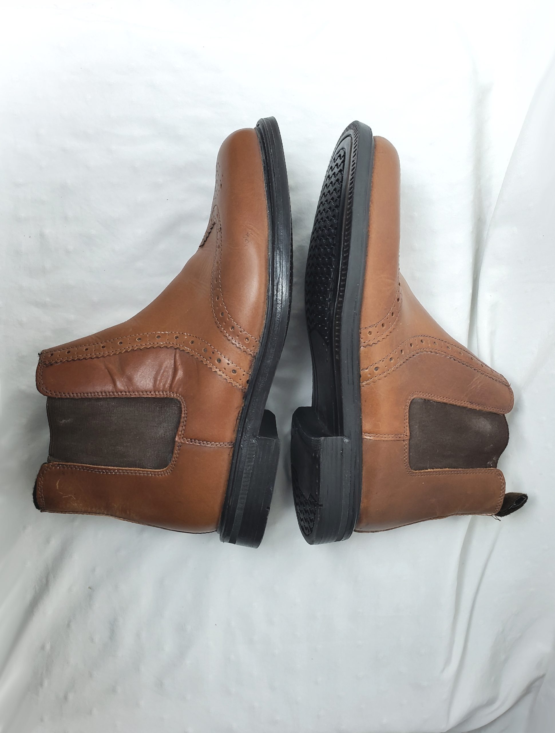 Чоловічі шкіряні черевики челсі Oaktrak коричневі розмір 44 - класичне взуття з брогуванням 6 Чоловічі шкіряні черевики челсі Oaktrak коричневі розмір 44 - класичне взуття з брогуванням - Зображення 6