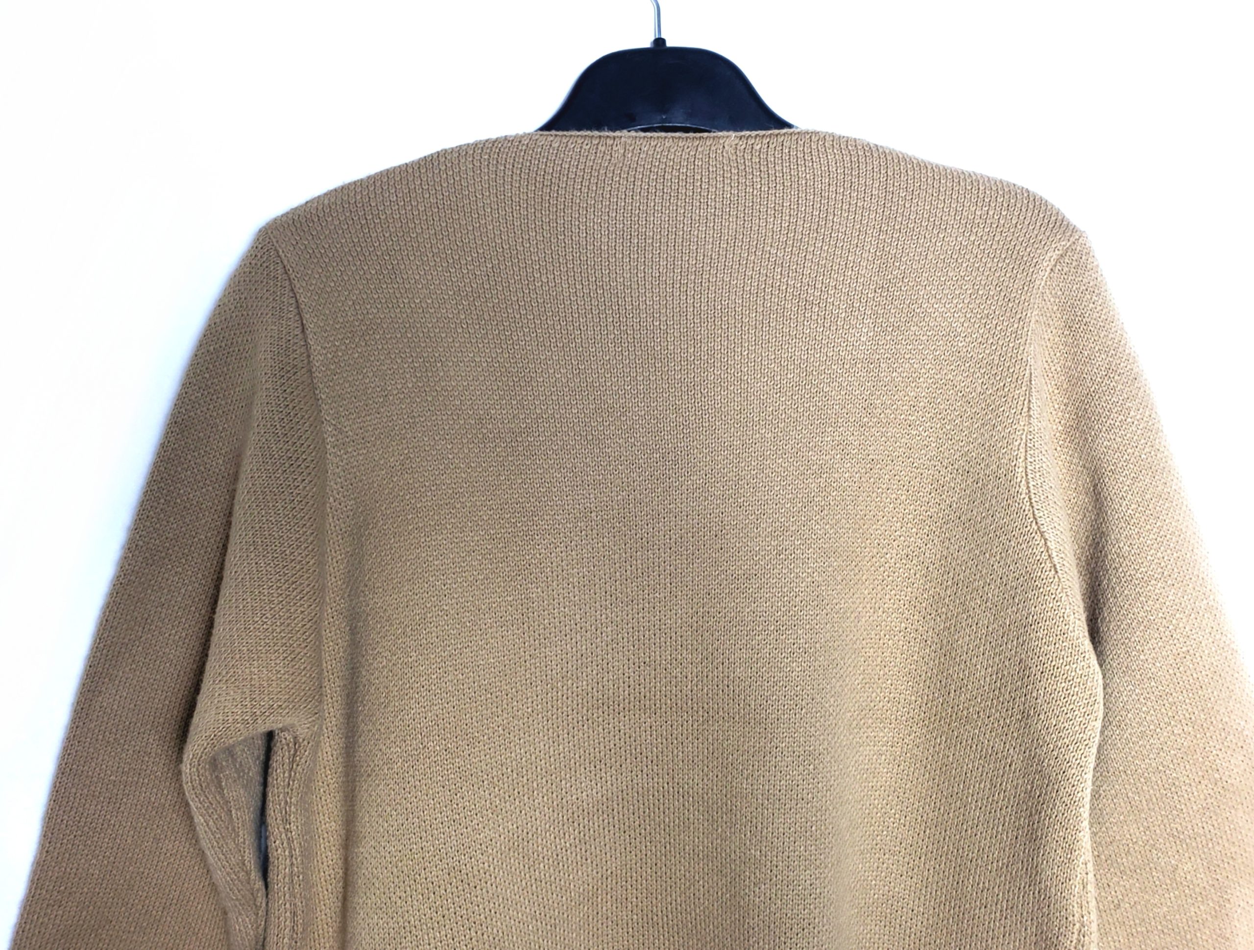 Елегантний бежевий кардиган з акрилу - жіночий в'язаний кардиган без застібок в ідеальному стані 4 Елегантний бежевий кардиган з акрилу - жіночий в'язаний кардиган без застібок в ідеальному стані - Зображення 4