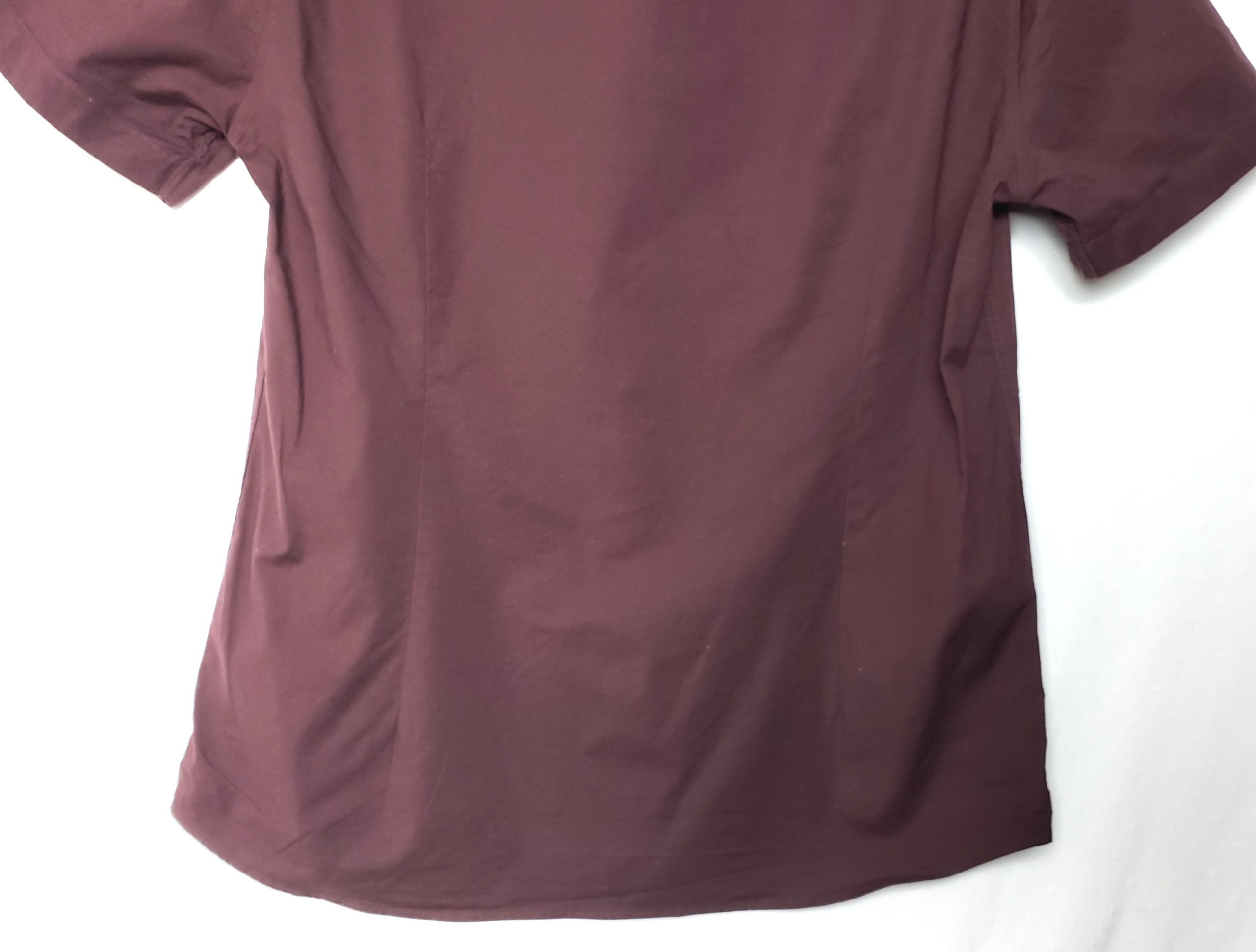 Бордова сорочка River Island з коротким рукавом - чоловіча stretch oxford сорочка L розмір 6 Бордова сорочка River Island з коротким рукавом - чоловіча stretch oxford сорочка L розмір - Зображення 6