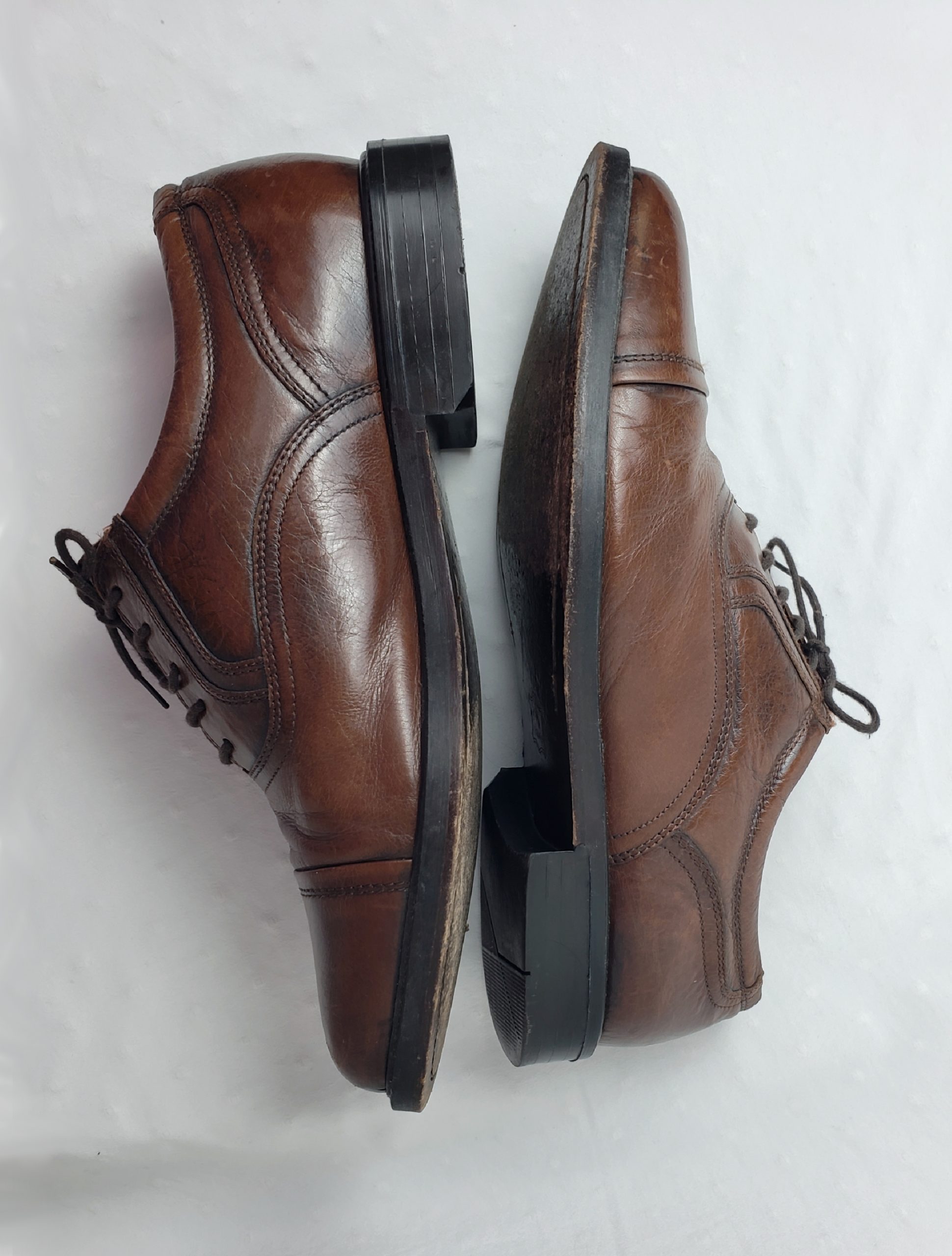 Стильні чоловічі туфлі з натуральної шкіри - елегантний коричневий vintage стиль розмір 44 4 Стильні чоловічі туфлі з натуральної шкіри - елегантний коричневий vintage стиль розмір 44 - Зображення 4