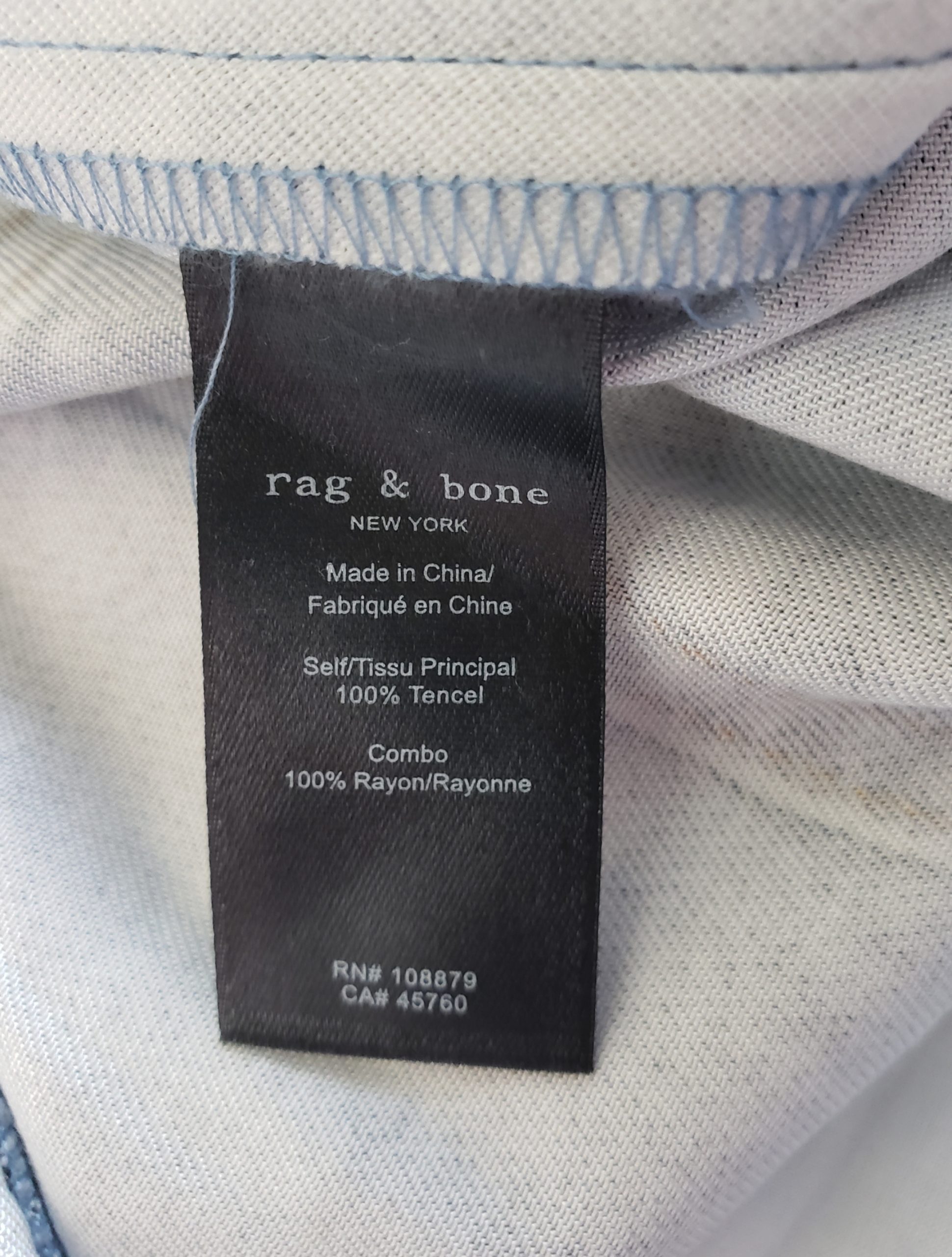 Жіночі джинси Rag & Bone з ліоцелу бакитного кольору - преміум якість у ідеальному стані 8 Жіночі джинси Rag & Bone з ліоцелу бакитного кольору - преміум якість у ідеальному стані - Зображення 8