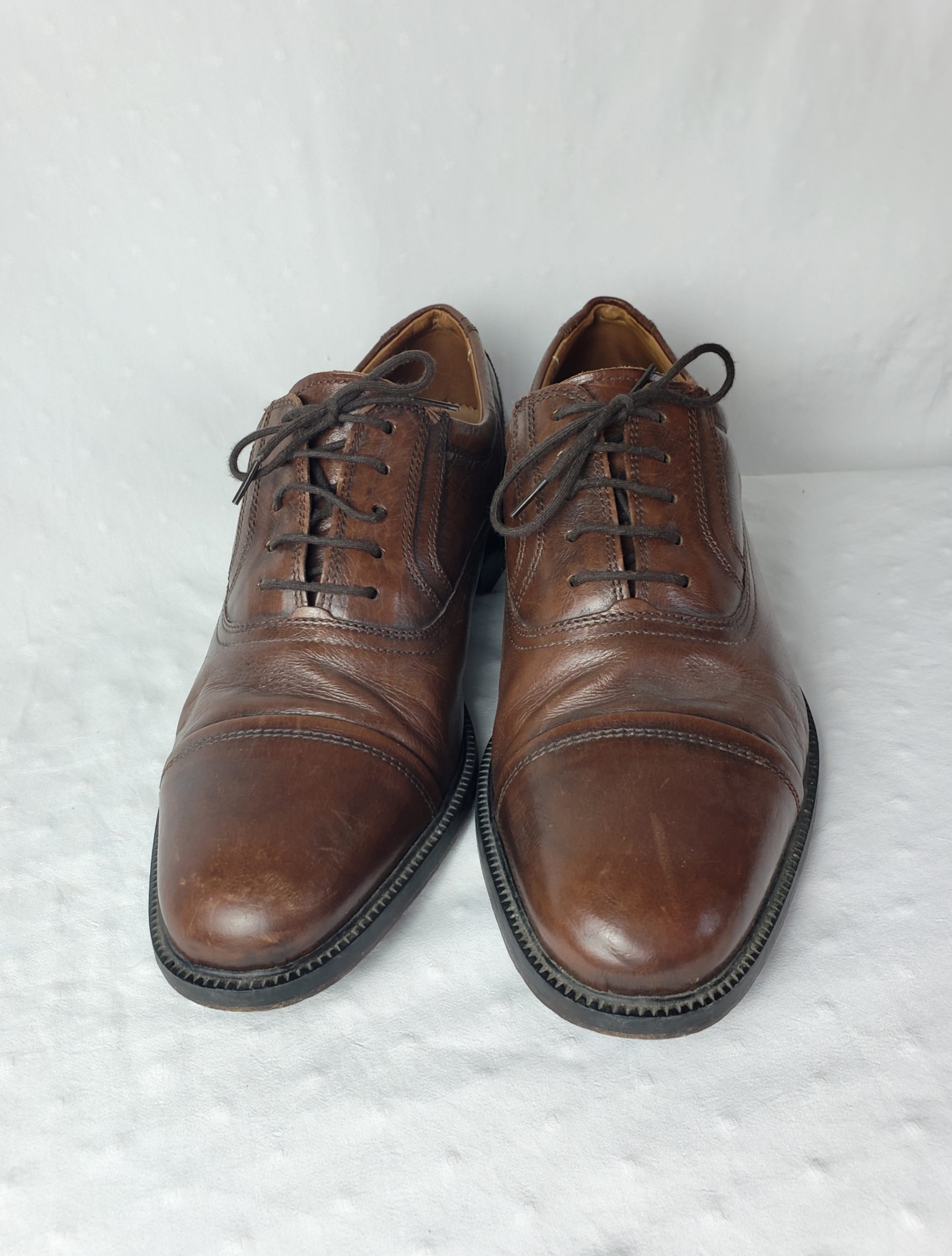 Стильні чоловічі туфлі з натуральної шкіри - елегантний коричневий vintage стиль розмір 44 2 Стильні чоловічі туфлі з натуральної шкіри - елегантний коричневий vintage стиль розмір 44 - Зображення 2
