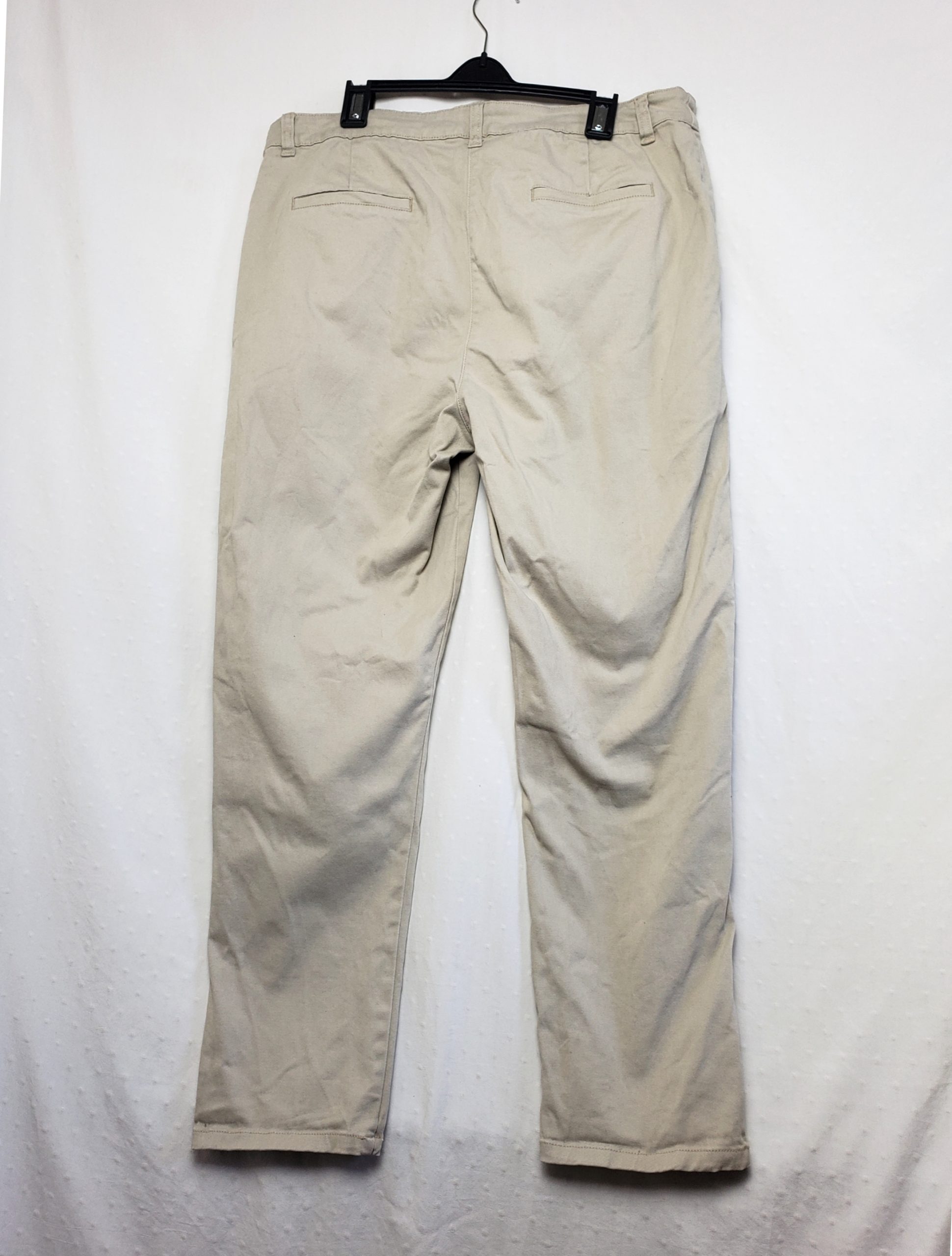 Бежеві чоловічі брюки Peacocks з бавовни - класичні штани casual стиль 2 Бежеві чоловічі брюки Peacocks з бавовни - класичні штани casual стиль - Зображення 2