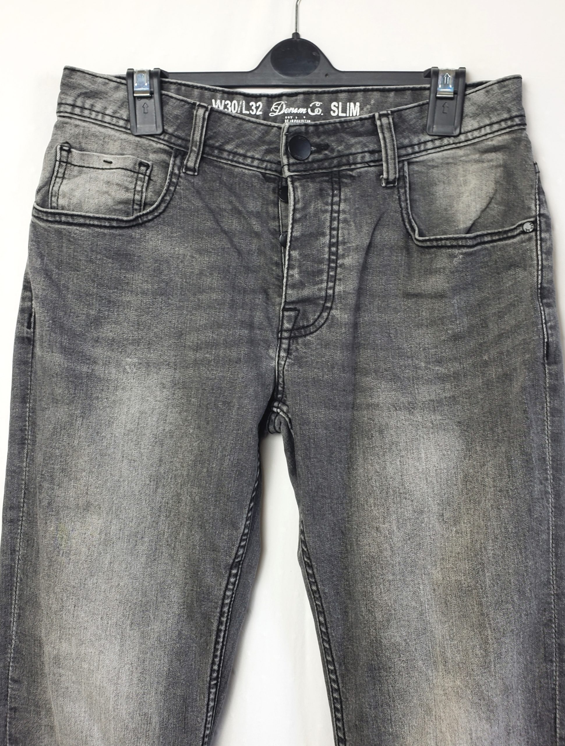 Стильні сірі джинси Denim Co. Slim - модний vintage look з ідеальною посадкою 5 Стильні сірі джинси Denim Co. Slim - модний vintage look з ідеальною посадкою - Зображення 5