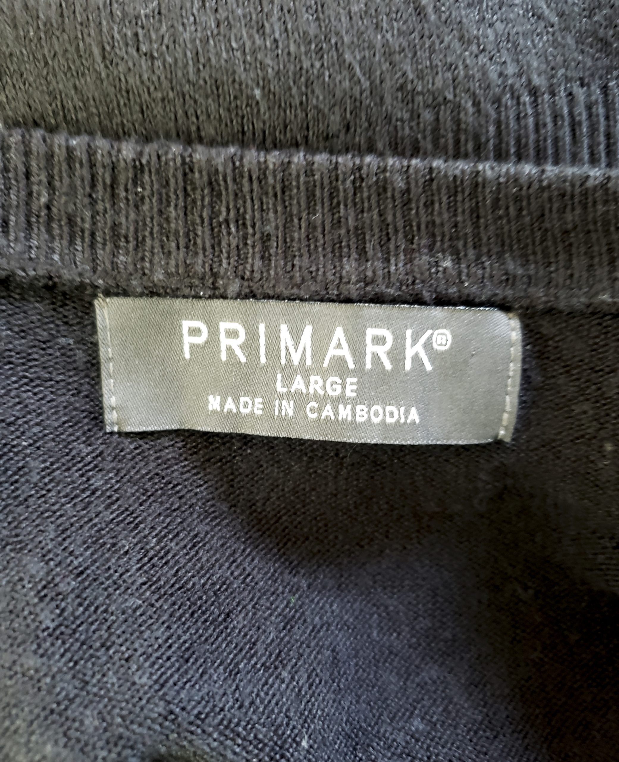 Чорний светр Primark з акрилу - класичний пуловер з довгим рукавом L розмір 8 Чорний светр Primark з акрилу - класичний пуловер з довгим рукавом L розмір - Зображення 8