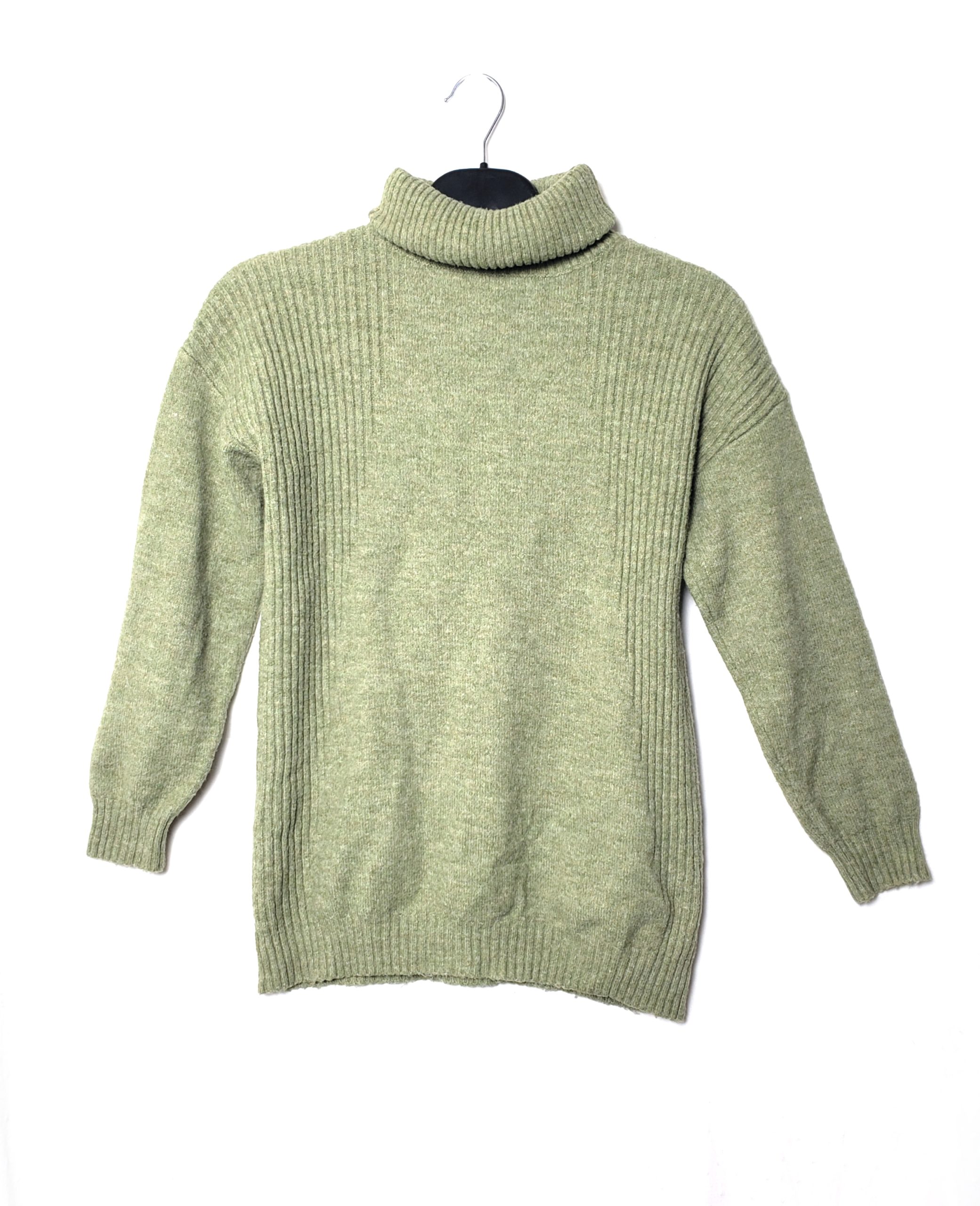 Стильний зелений светр з високим коміром - елегантний трендовий в'язаний топ у ідеальному стані 1 Стильний зелений светр з високим коміром - елегантний трендовий в'язаний топ у ідеальному стані