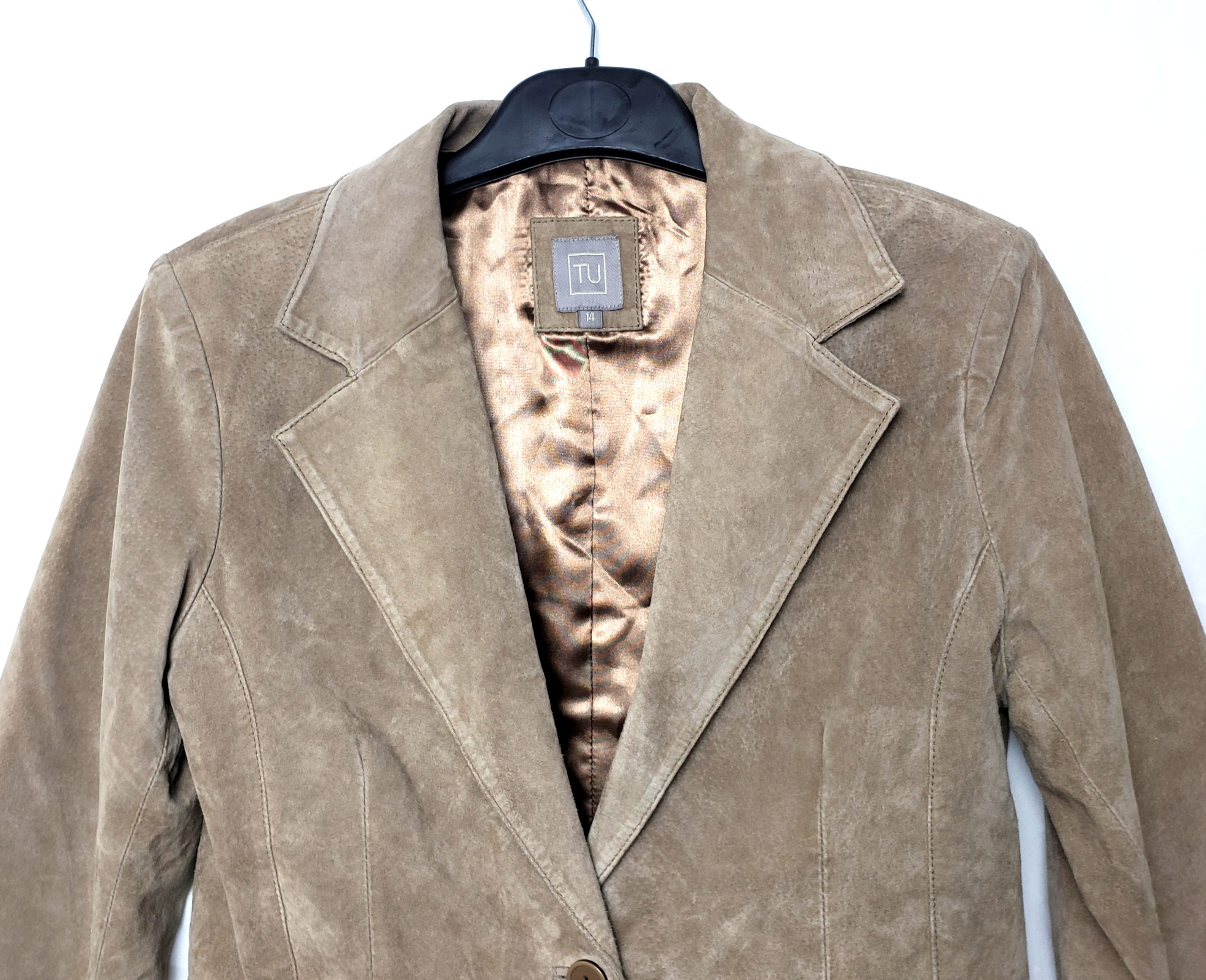 Коричневий шкіряний піджак TU - класичний жіночий блейзер з натуральної шкіри 7 Коричневий шкіряний піджак TU - класичний жіночий блейзер з натуральної шкіри - Зображення 7