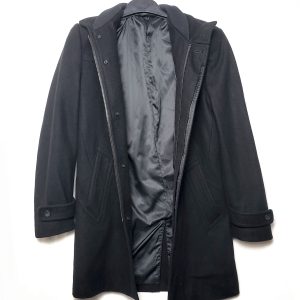 Чорне чоловіче пальто Burton London - стильний верхній одяг для офісу та повсякденного носіння