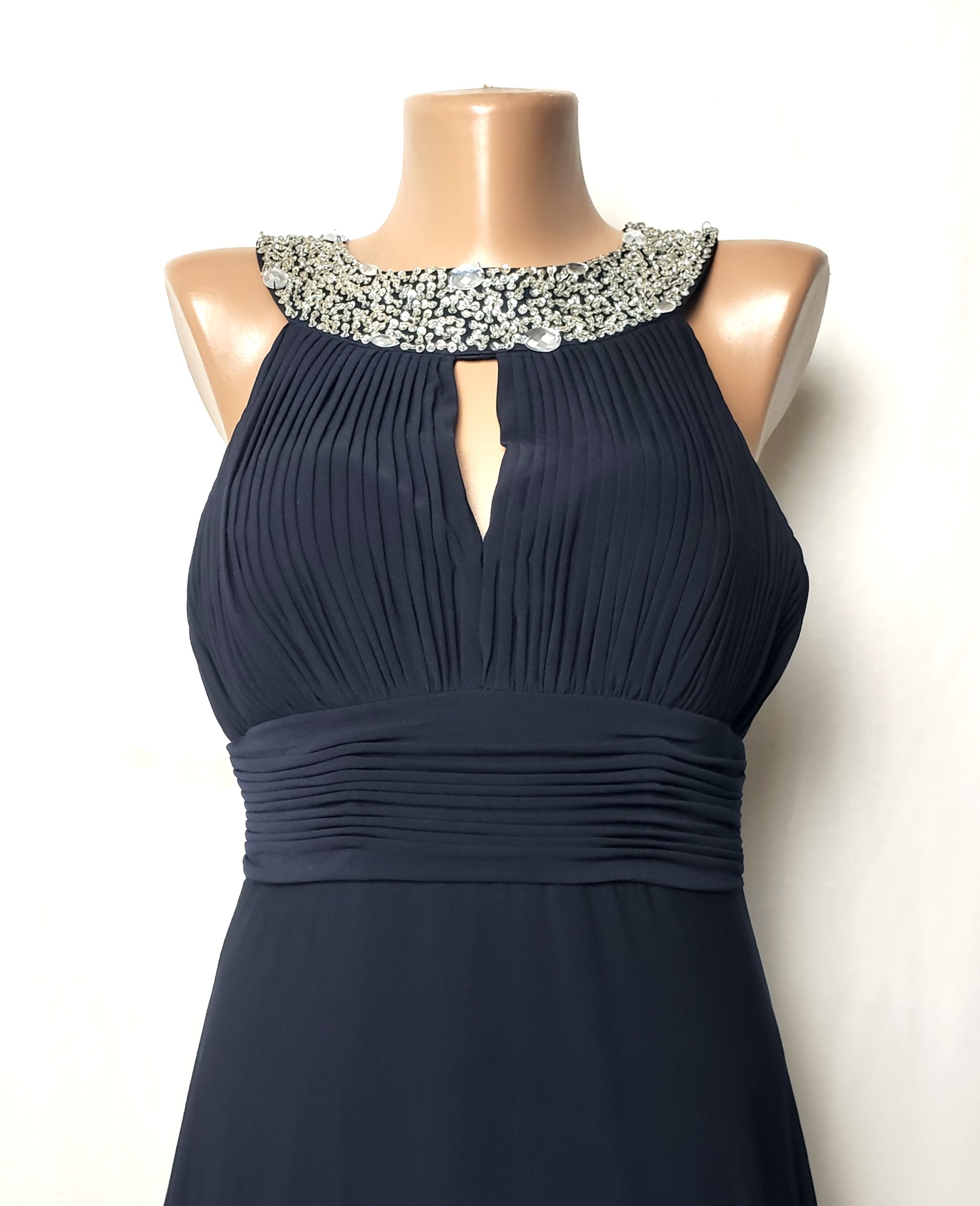 Елегантна темно-синя вечірня сукня JS Boutique з декором - ідеальний стан 2 Елегантна темно-синя вечірня сукня JS Boutique з декором - ідеальний стан - Зображення 2