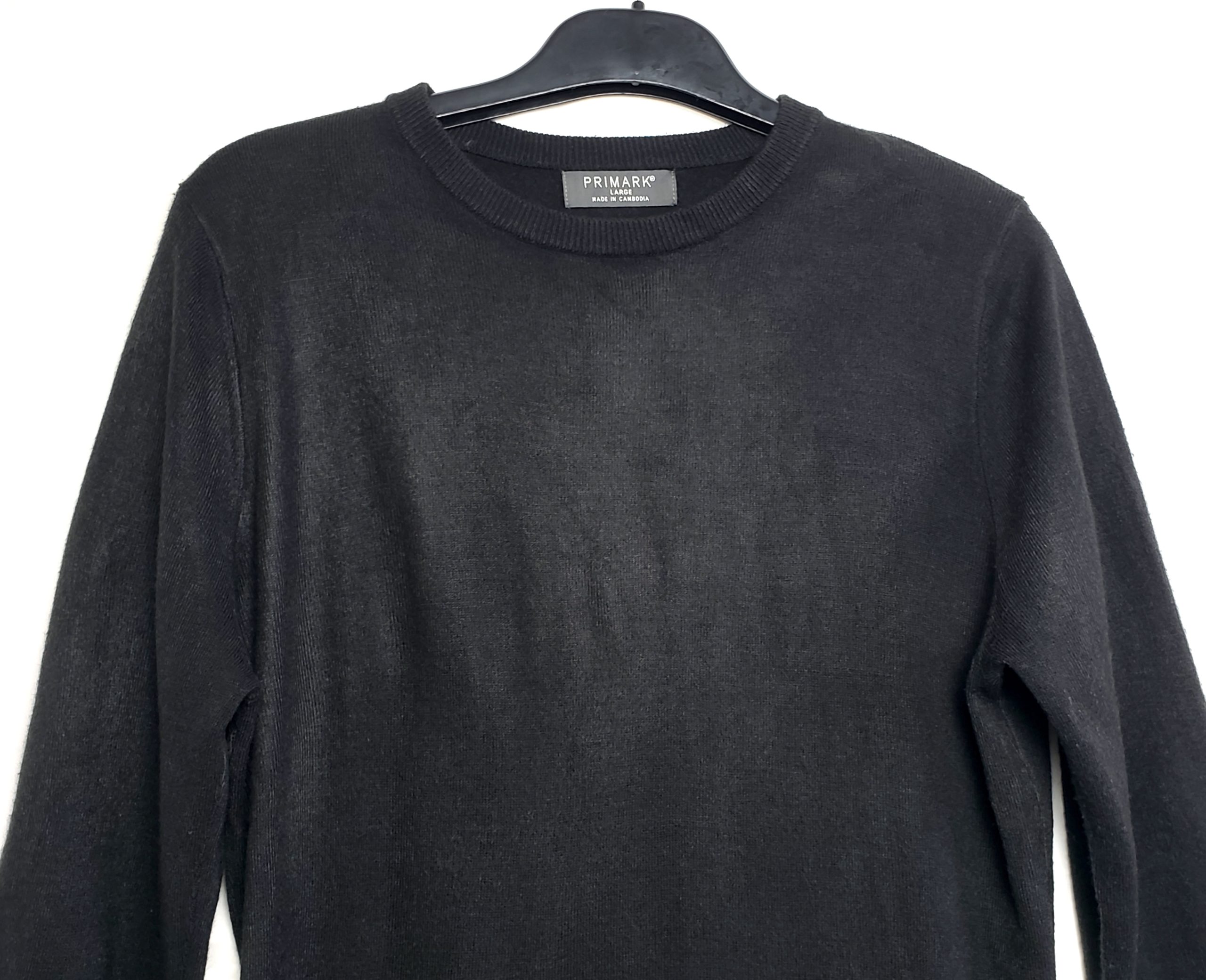 Чорний светр Primark з акрилу - класичний пуловер з довгим рукавом L розмір 4 Чорний светр Primark з акрилу - класичний пуловер з довгим рукавом L розмір - Зображення 4