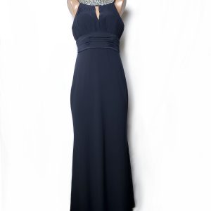 Елегантна темно-синя вечірня сукня JS Boutique з декором - ідеальний стан