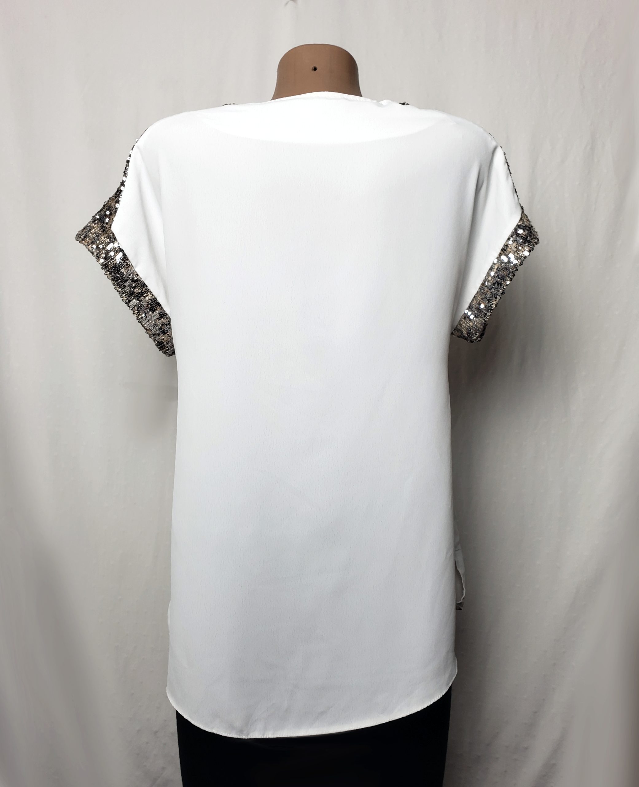Стильна біла блуза Dorothy Perkins з паєтками - елегантний вечірній топ у ідеальному стані 3 Стильна біла блуза Dorothy Perkins з паєтками - елегантний вечірній топ у ідеальному стані - Зображення 3