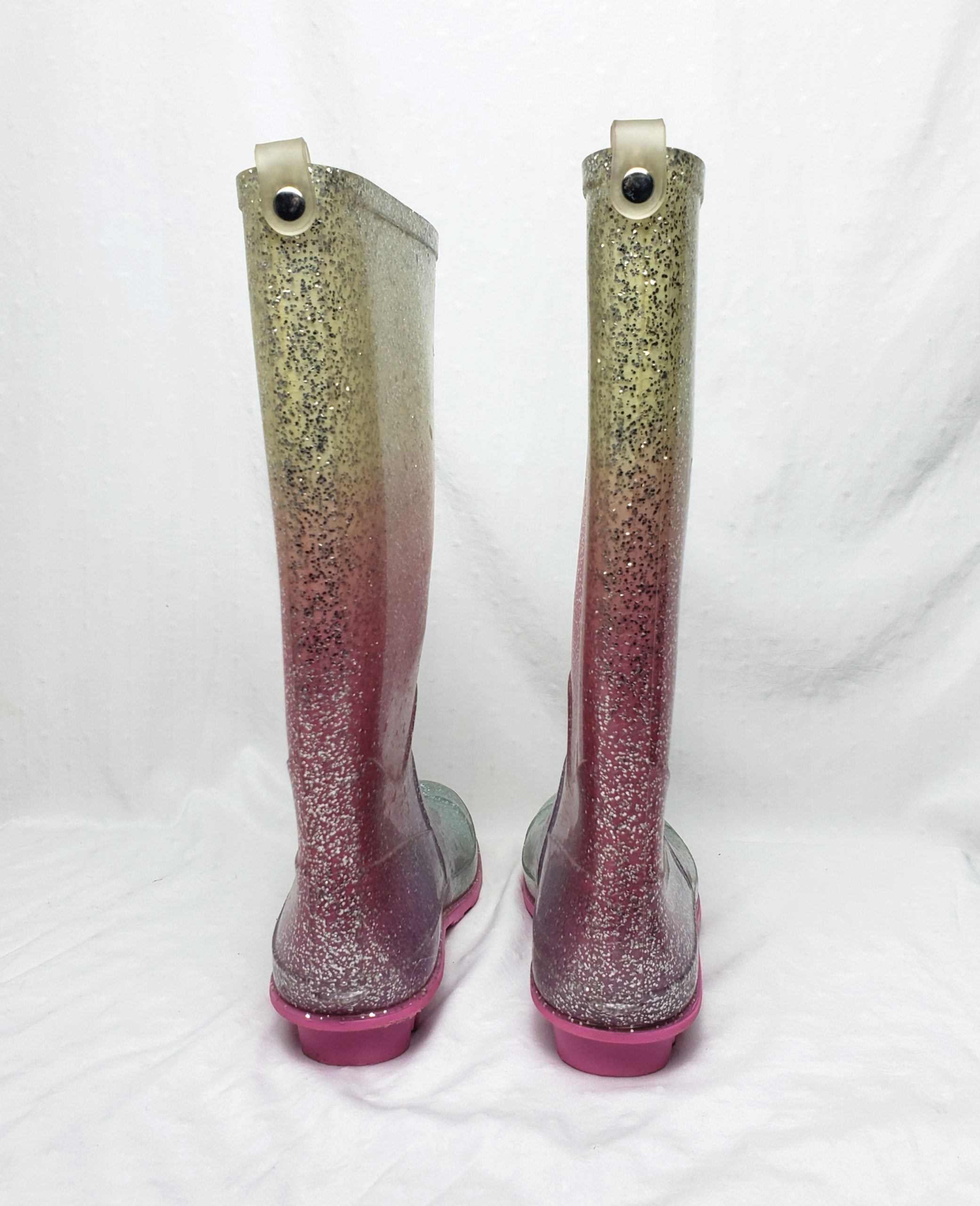 Стильні веселкові гумові чоботи - модний багатокольоровий дизайн з блискітками 35/36 7 Стильні веселкові гумові чоботи - модний багатокольоровий дизайн з блискітками 35/36 - Зображення 7