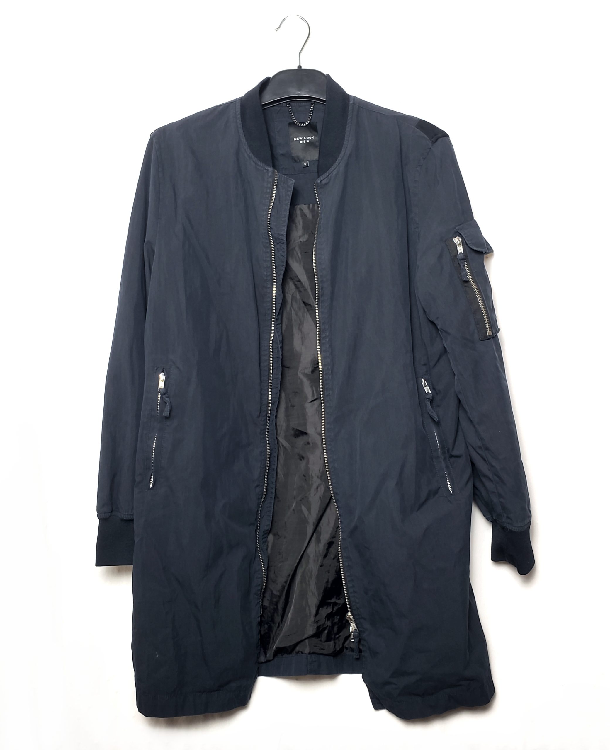 Стильний чоловічий бомбер New Look темно-синій - елегантний модний верхній одяг ідеальний стан 1 Стильний чоловічий бомбер New Look темно-синій - елегантний модний верхній одяг ідеальний стан